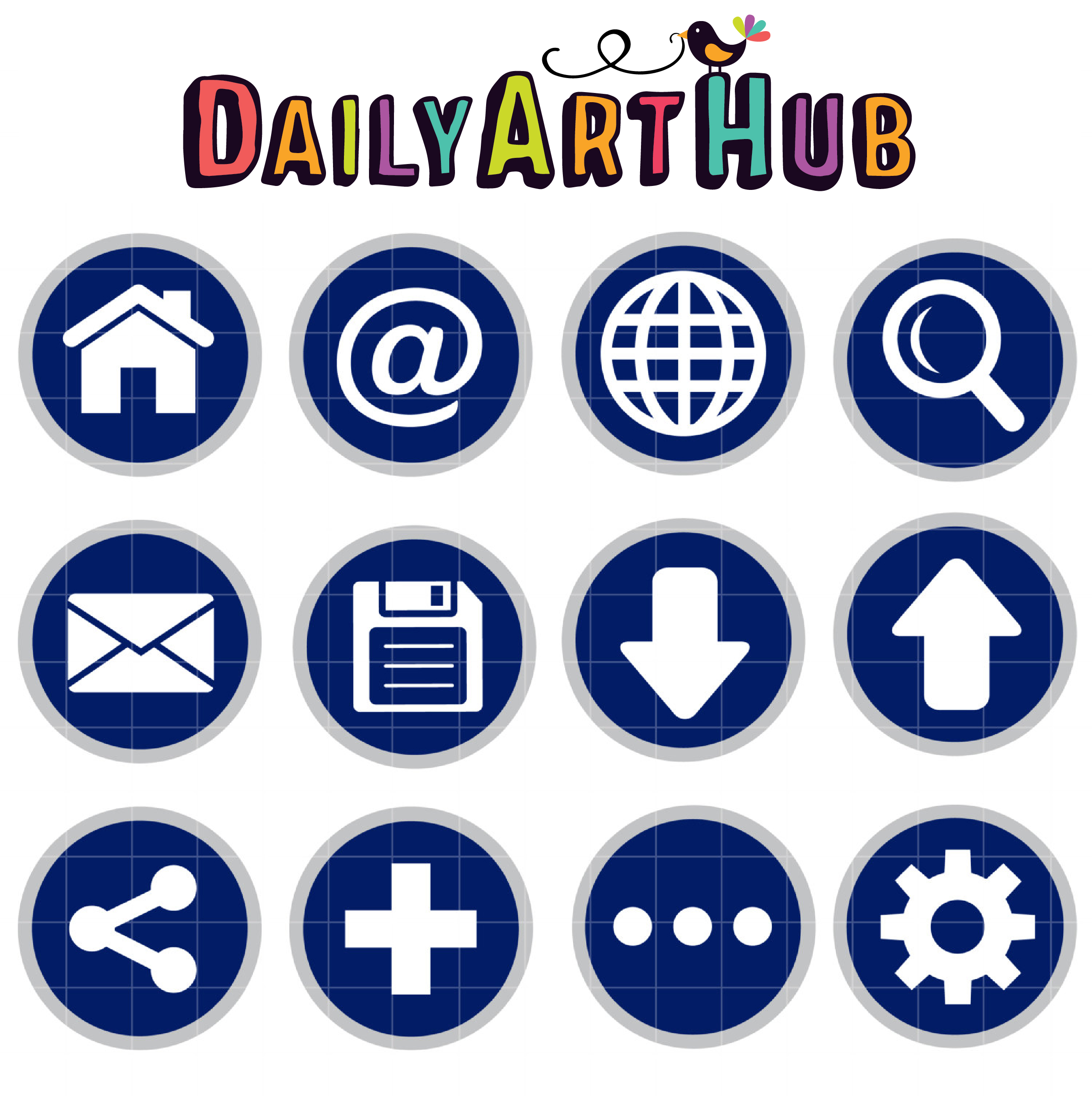 Web Icons Clip Art Set – Daily Art Hub – Free Clip Art Everyday