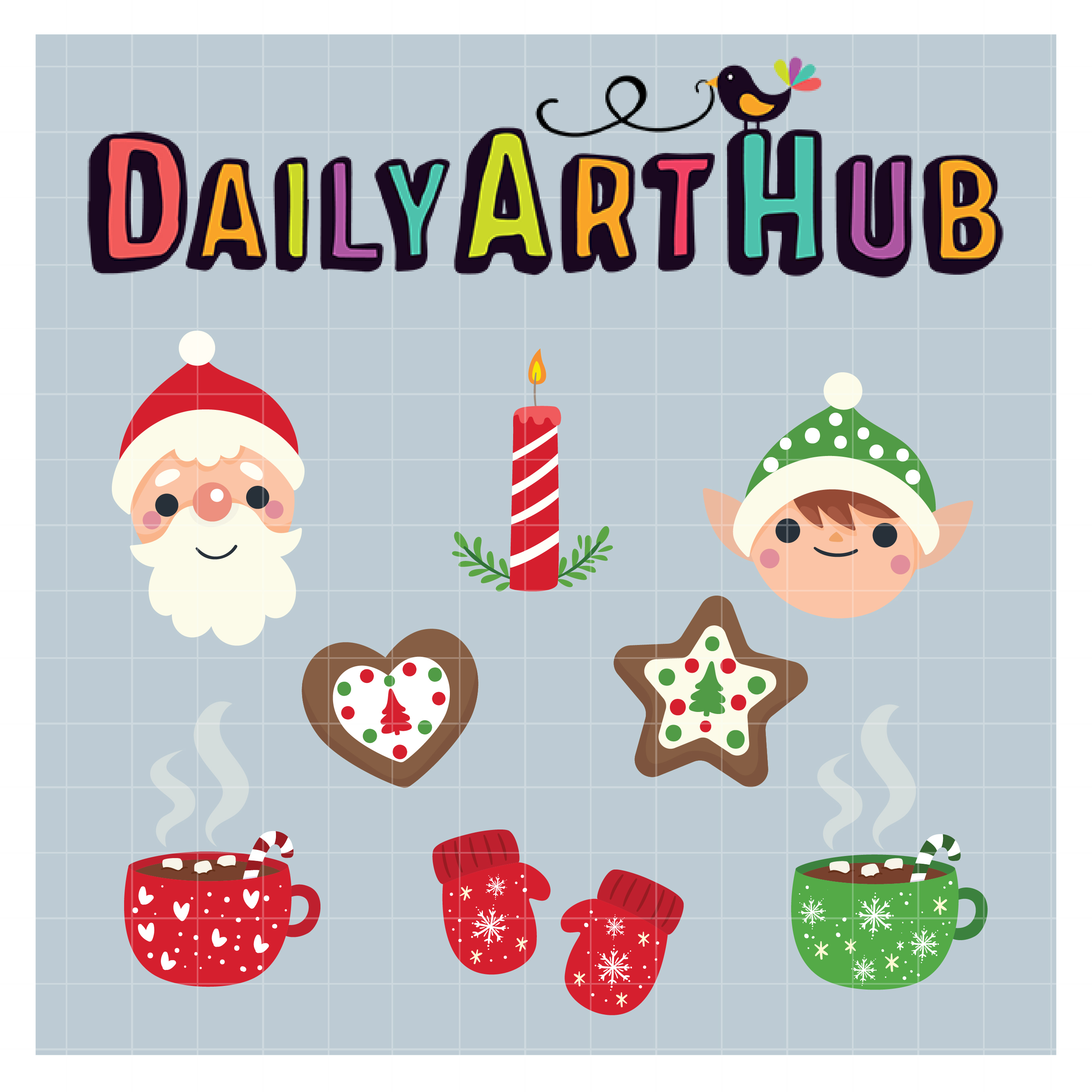 Lovely Christmas Clip Art Set – Daily Art Hub – Free Clip Art Everyday