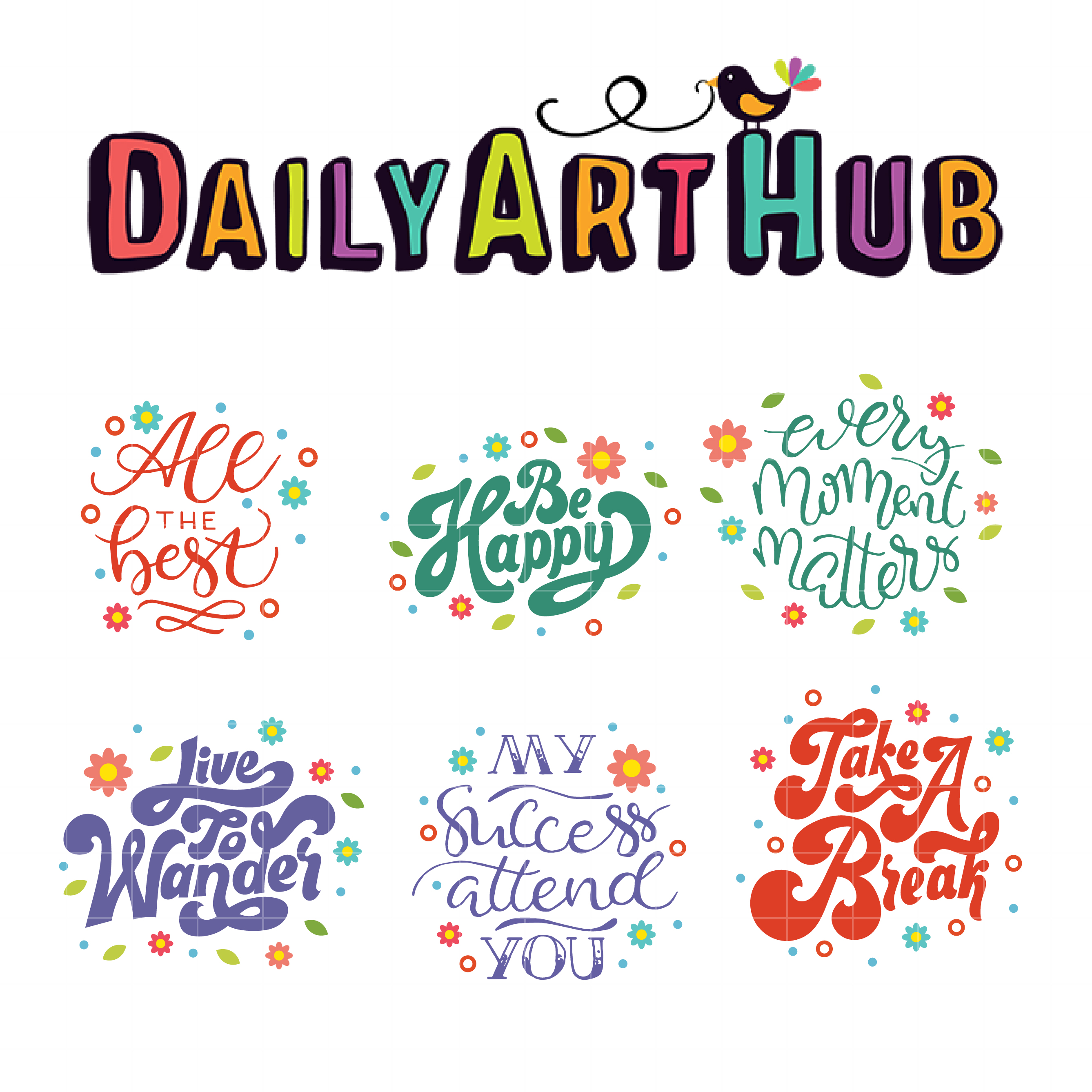 Motivational Quotations Clip Art Set – Daily Art Hub – Free Clip Art
