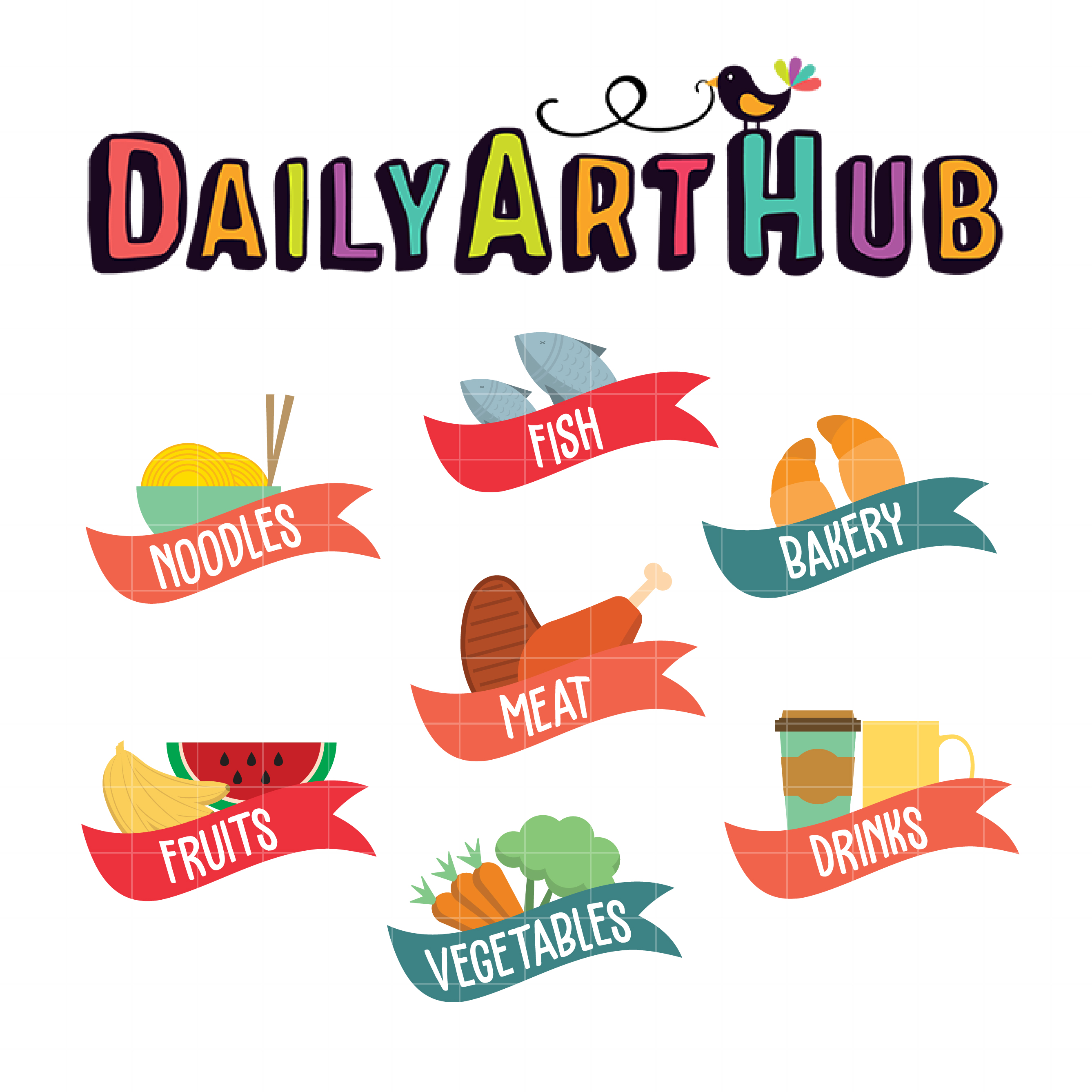 Food Label Clip Art Set Daily Art Hub Free Clip Art Everyday