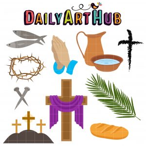 Lenten Season Clip Art Set – Daily Art Hub // Graphics, Alphabets & SVG