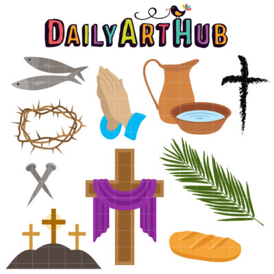 Lenten Season Clip Art Set
