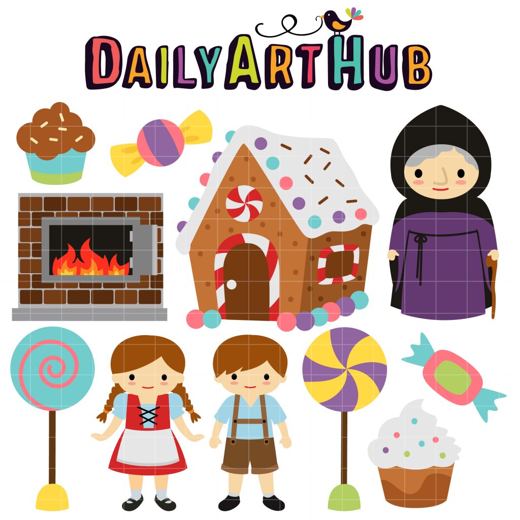 Hansel And Gretel Clip Art Set Daily Art Hub Graphics Alphabets SVG