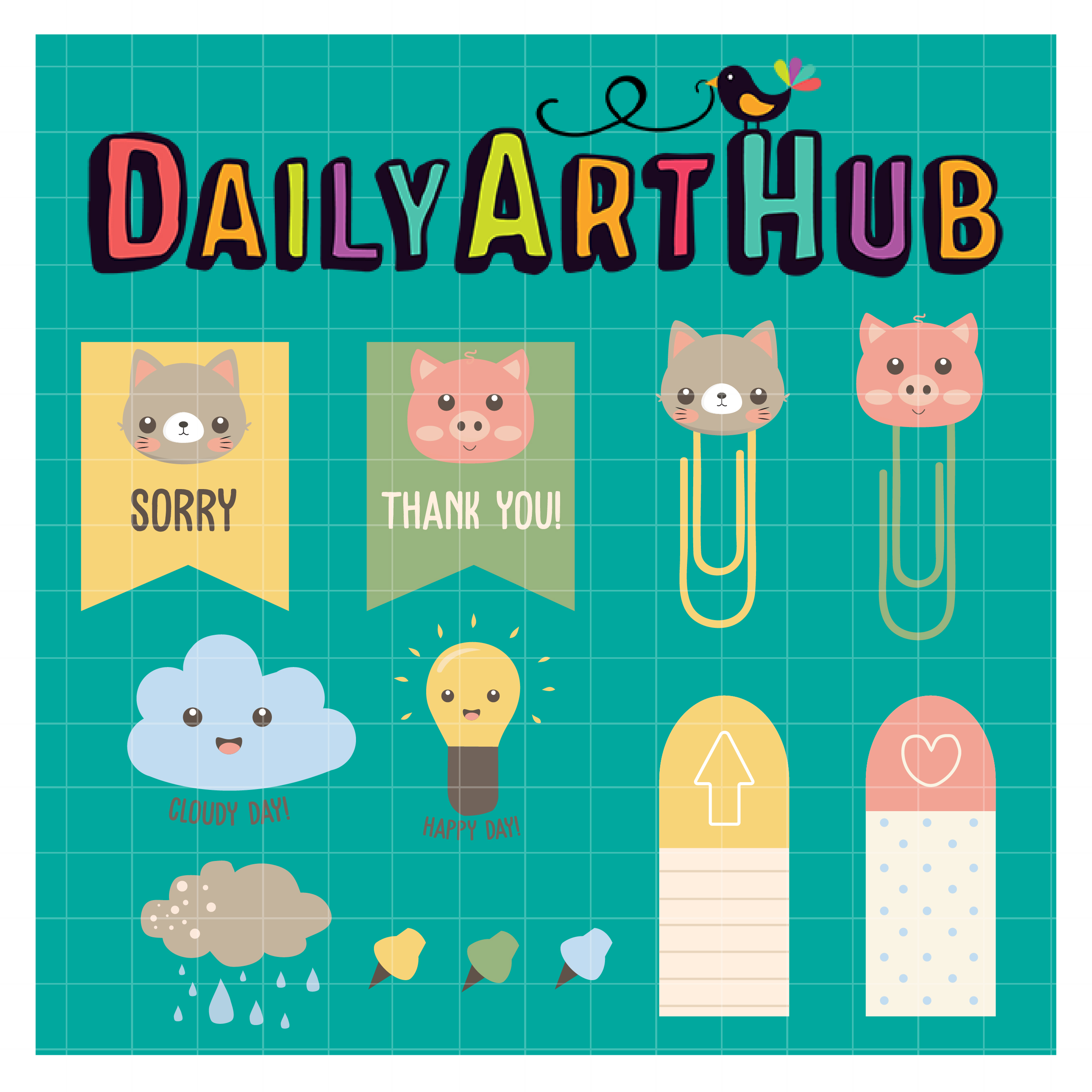 Cute Planner Clip Art Set Daily Art Hub Free Clip Art Everyday