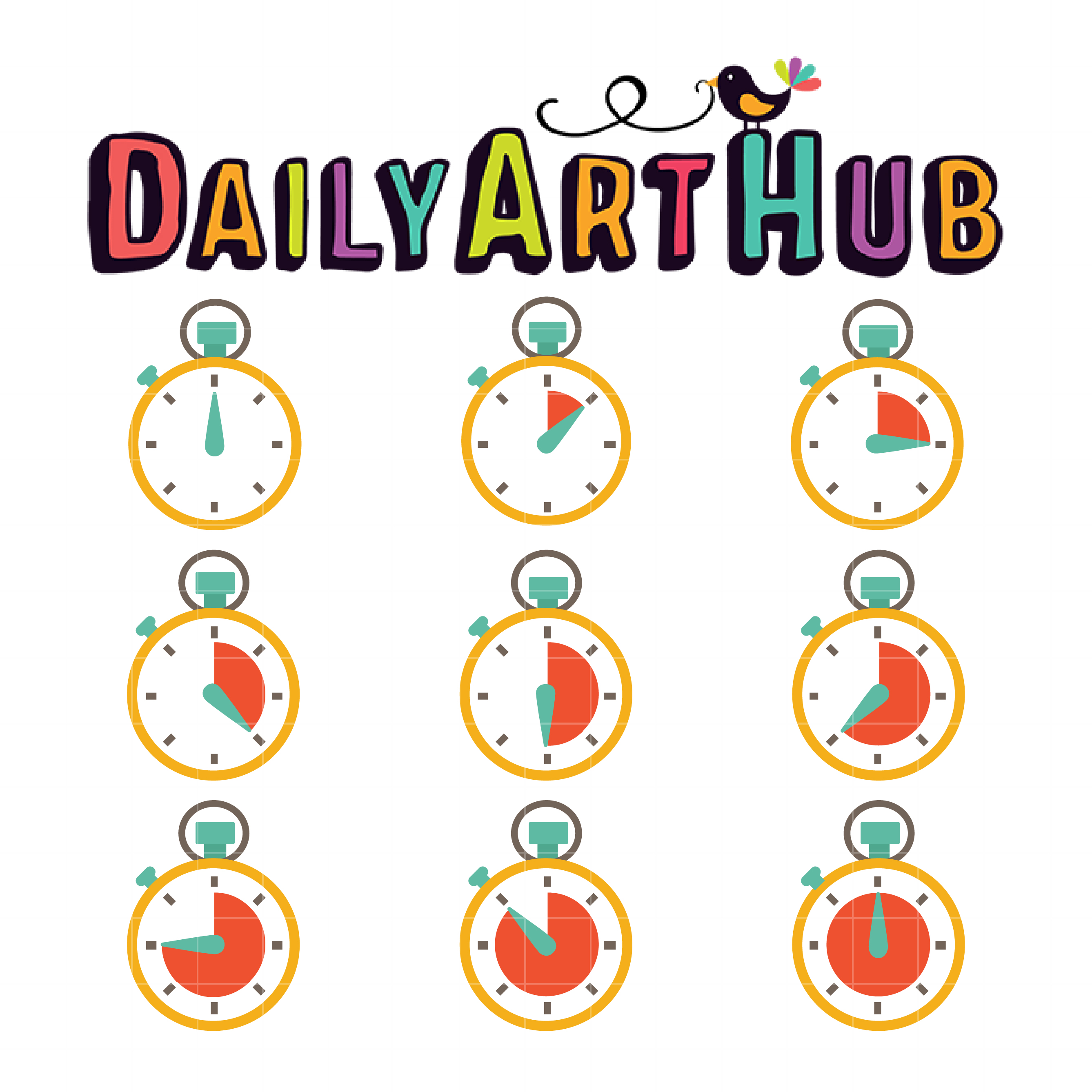 Timer Clocks Clip Art Set Daily Art Hub Free Clip Art Everyday