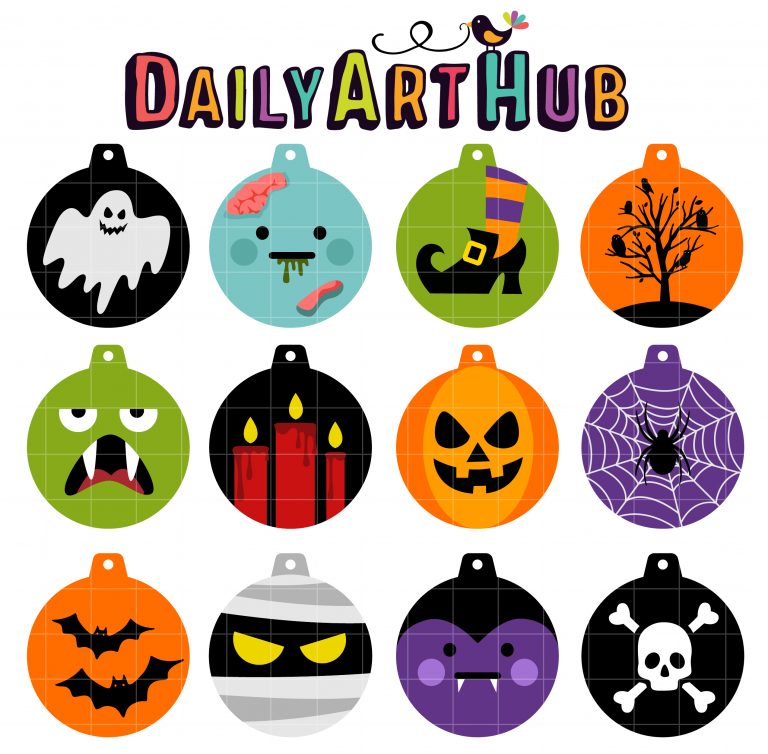 Halloween Ball Baubles Clip Art Set – Daily Art Hub // Graphics ...