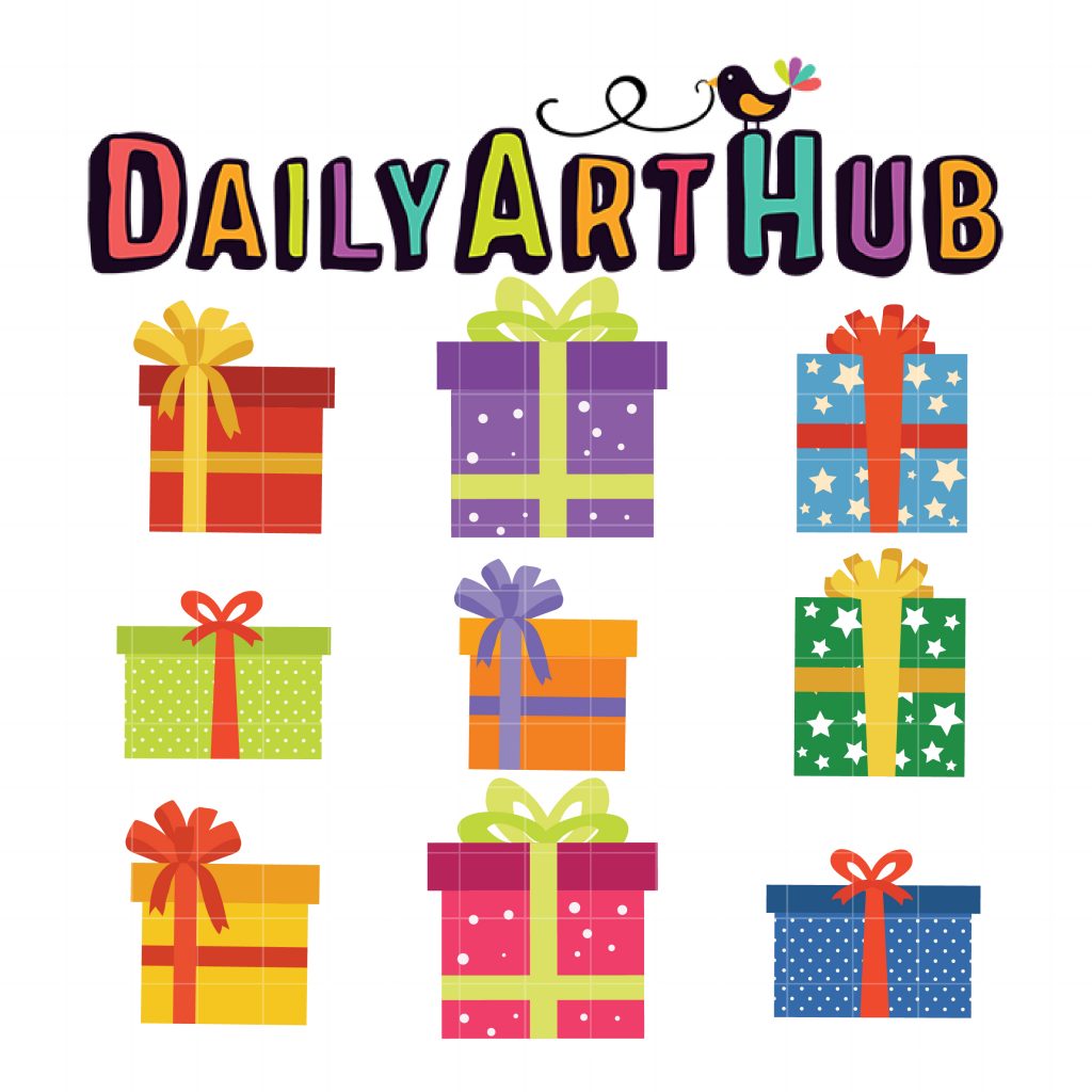 Santa Gifts Collection Clip Art Set Daily Art Hub // Graphics