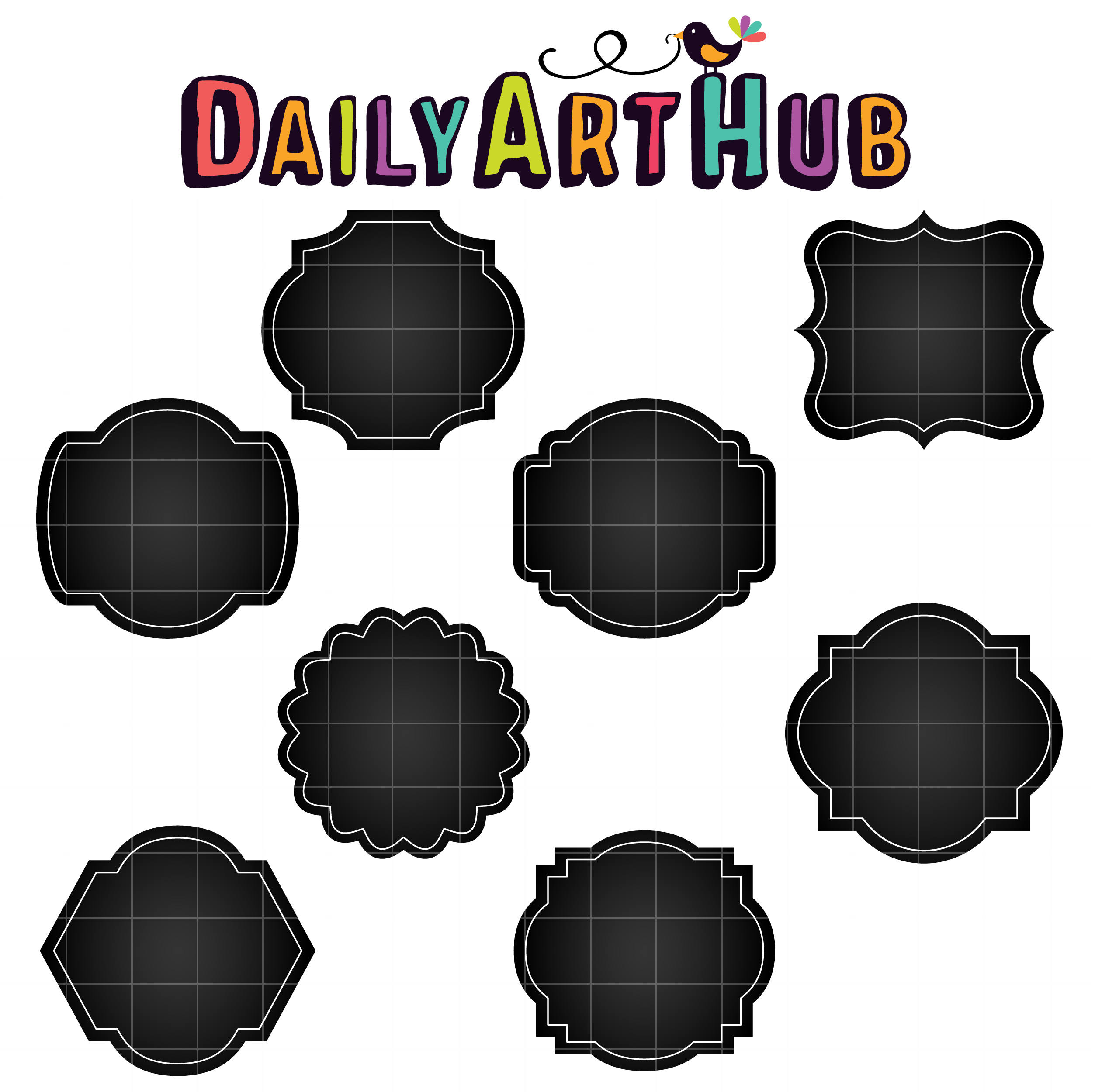 Chalkboard Frames Clip Art Set Daily Art Hub Free Clip Art Everyday