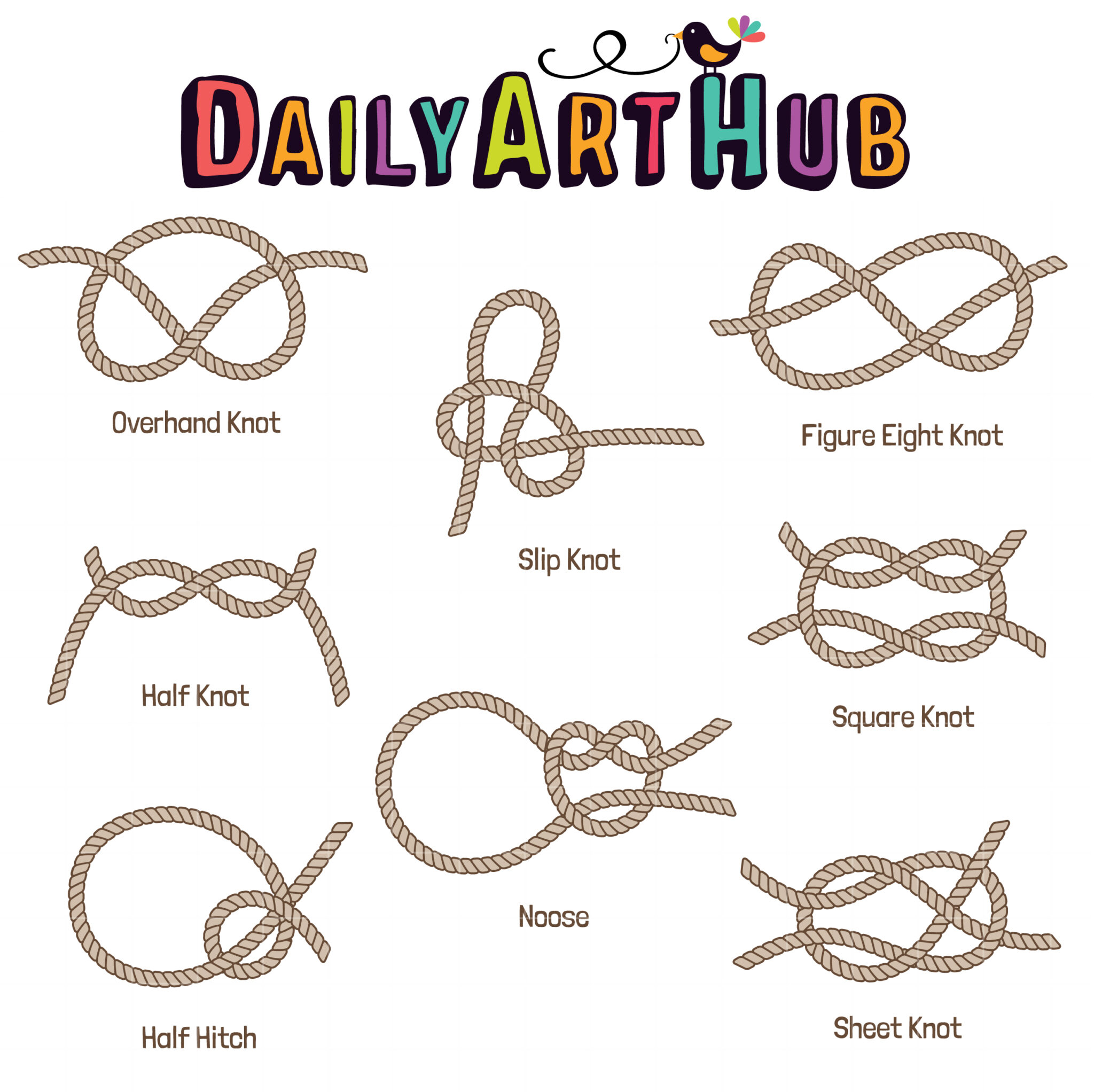 Basic Knots Clip Art Set – Daily Art Hub // Graphics, Alphabets & SVG