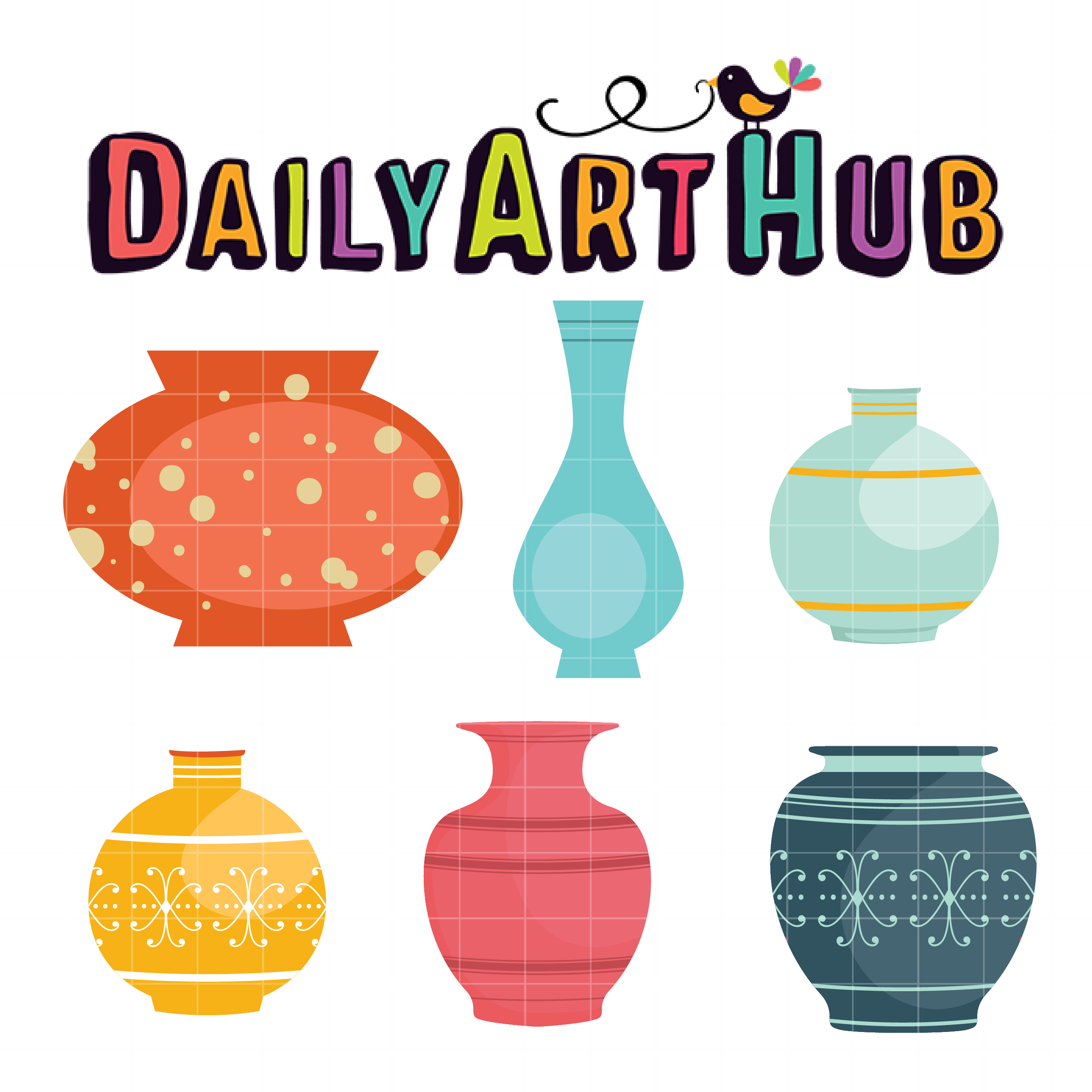 Elegant Empty Vases Clip Art Set Daily Art Hub Free Clip Art Everyday