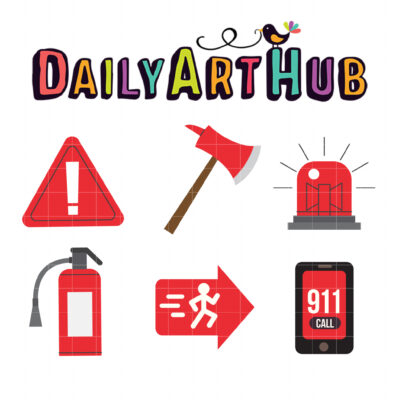 Emergency Equipment Clip Art Set