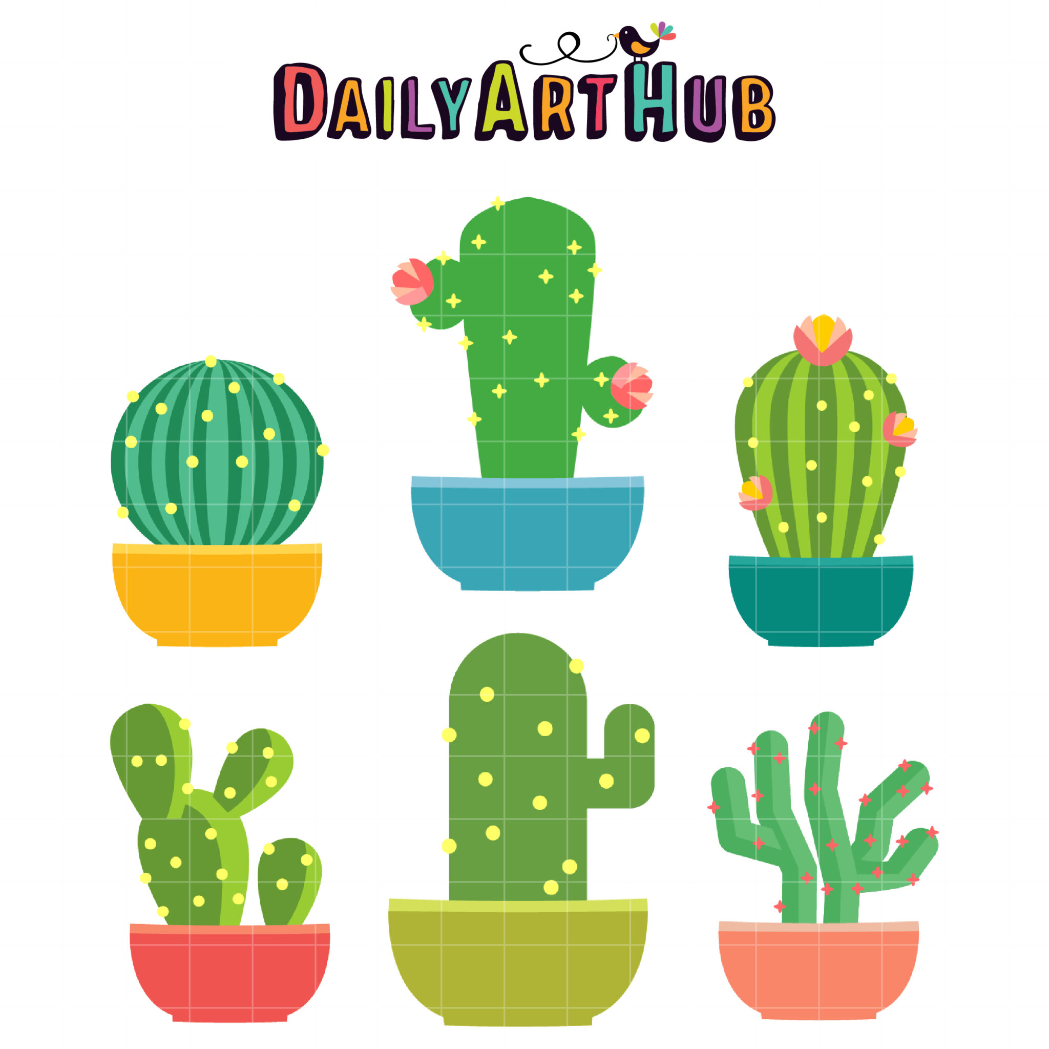 Cactus Clip Art Set