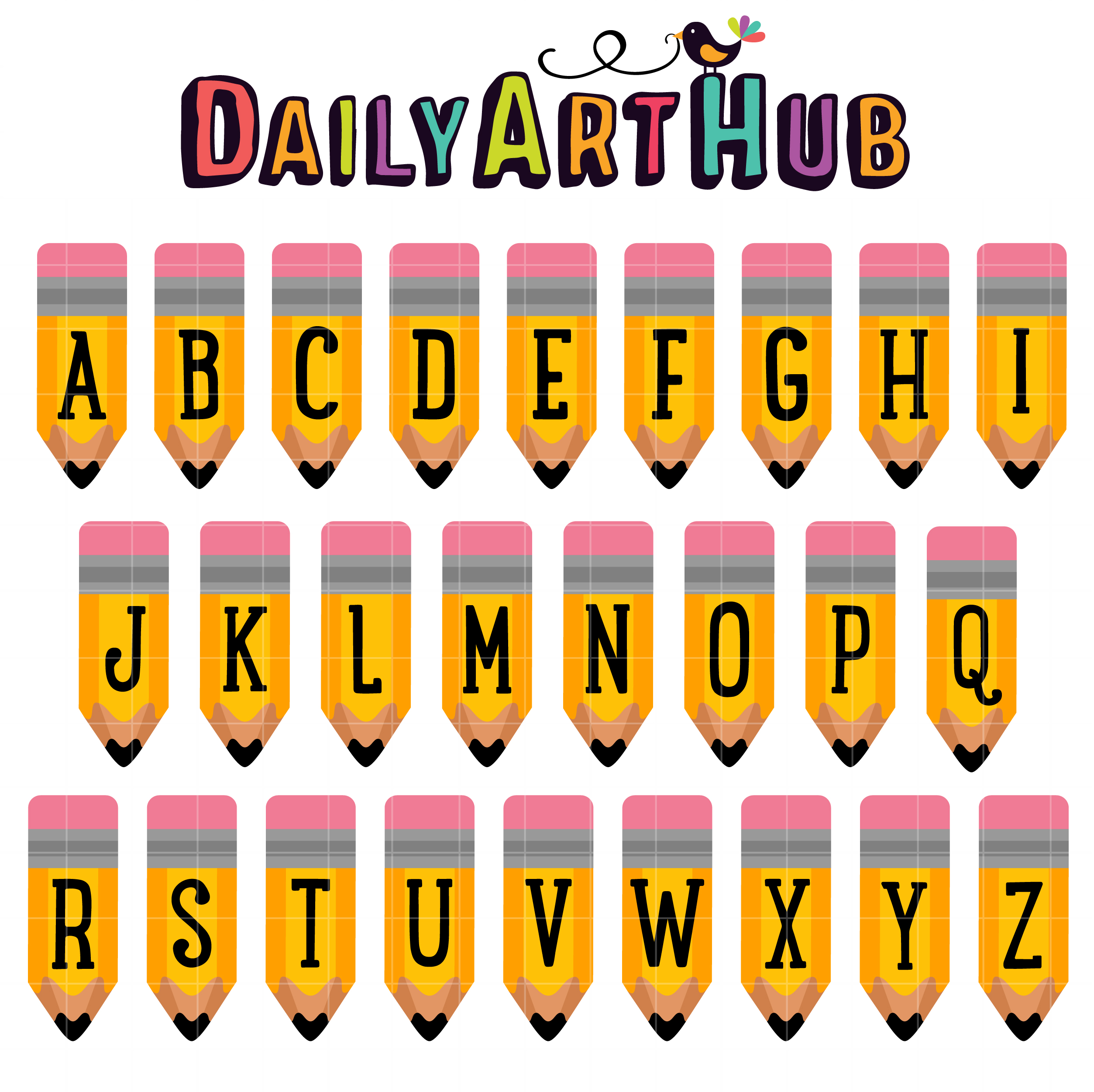 Alphabet Clip Art Set Daily Art Hub Graphics Alphabets Svg - kulturaupice