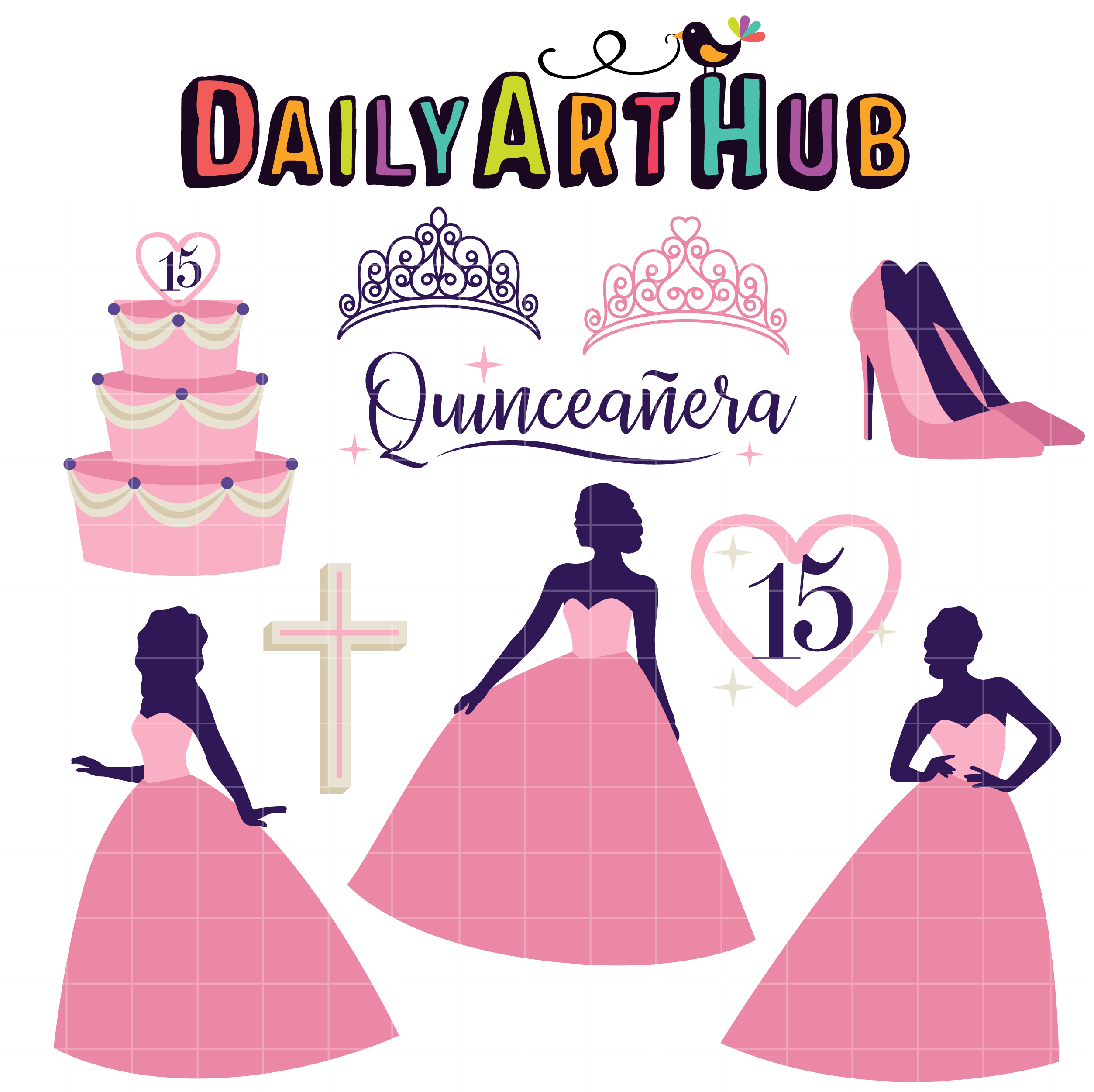 Quinceañera Clip Art Set Daily Art Hub Free Clip Art Everyday