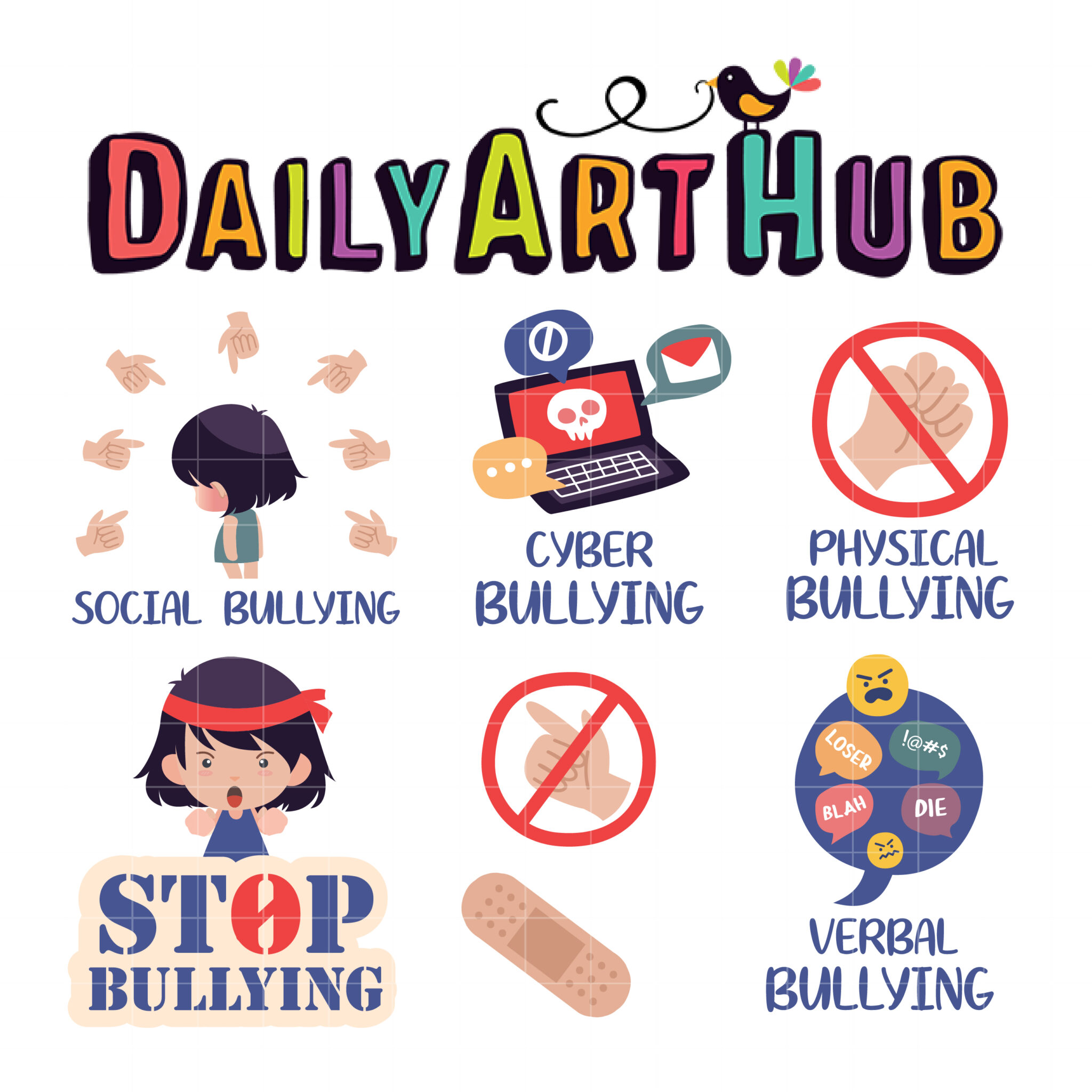 Stop Bullying Clipart 691x691