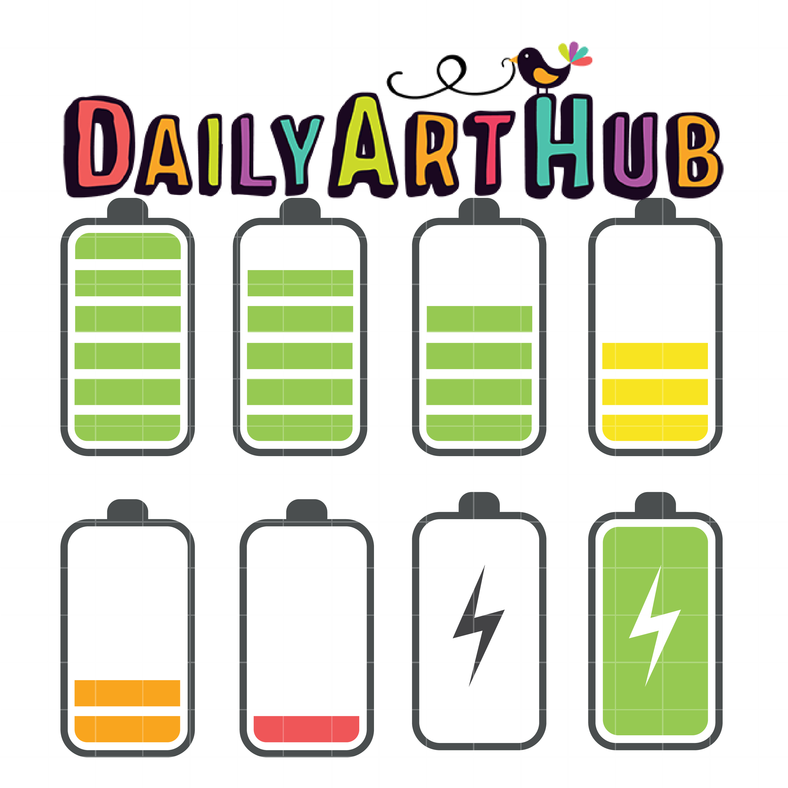Phone Battery Icon Clip Art Set Daily Art Hub Free Clip Art Everyday