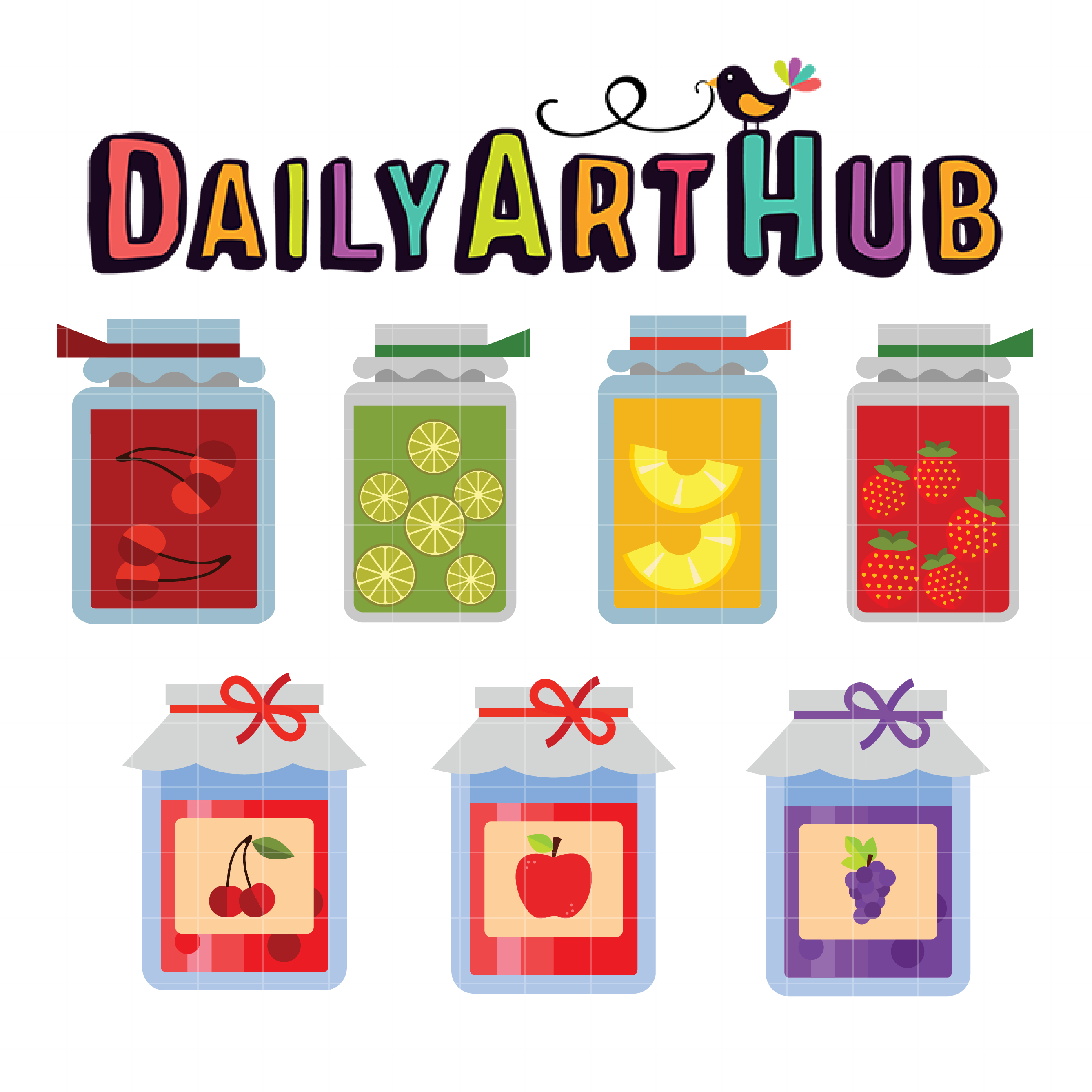 Fruit Jam Collection Clip Art Set – Daily Art Hub – Free Clip Art Everyday