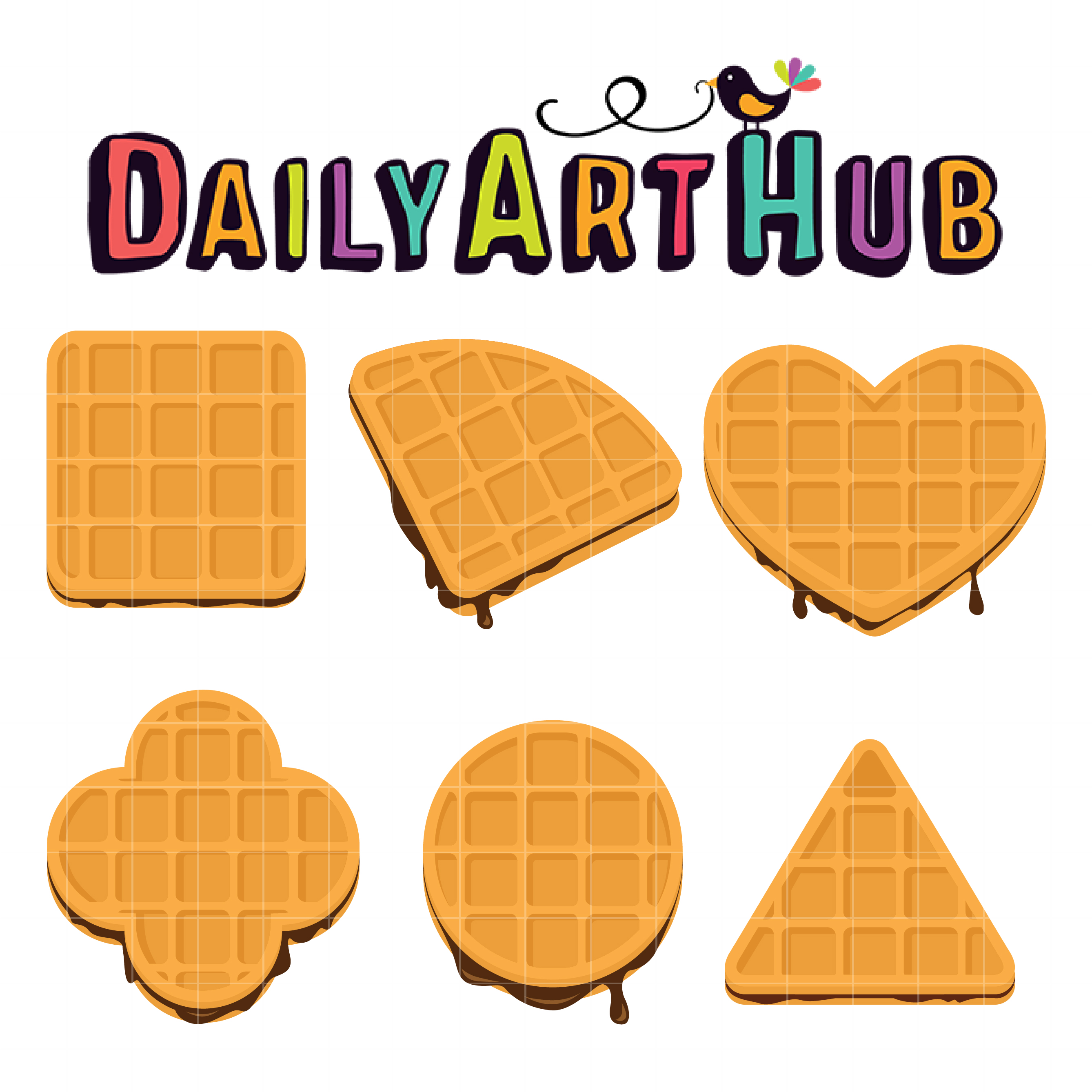 Waffle Shapes Clip Art Set Daily Art Hub Free Clip Art Everyday
