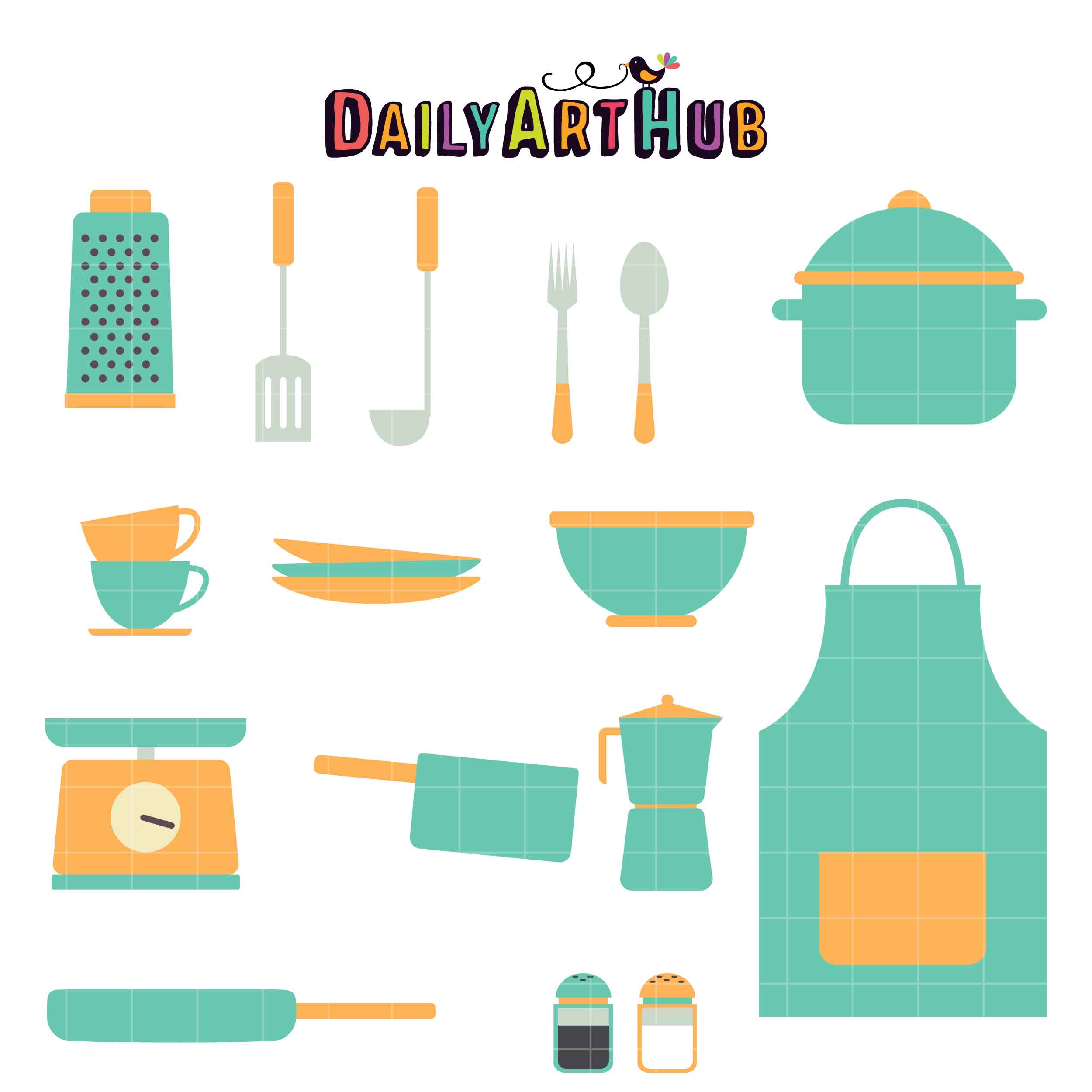 Kitchen Utensils Clip Art Set – Daily Art Hub – Free Clip Art Everyday