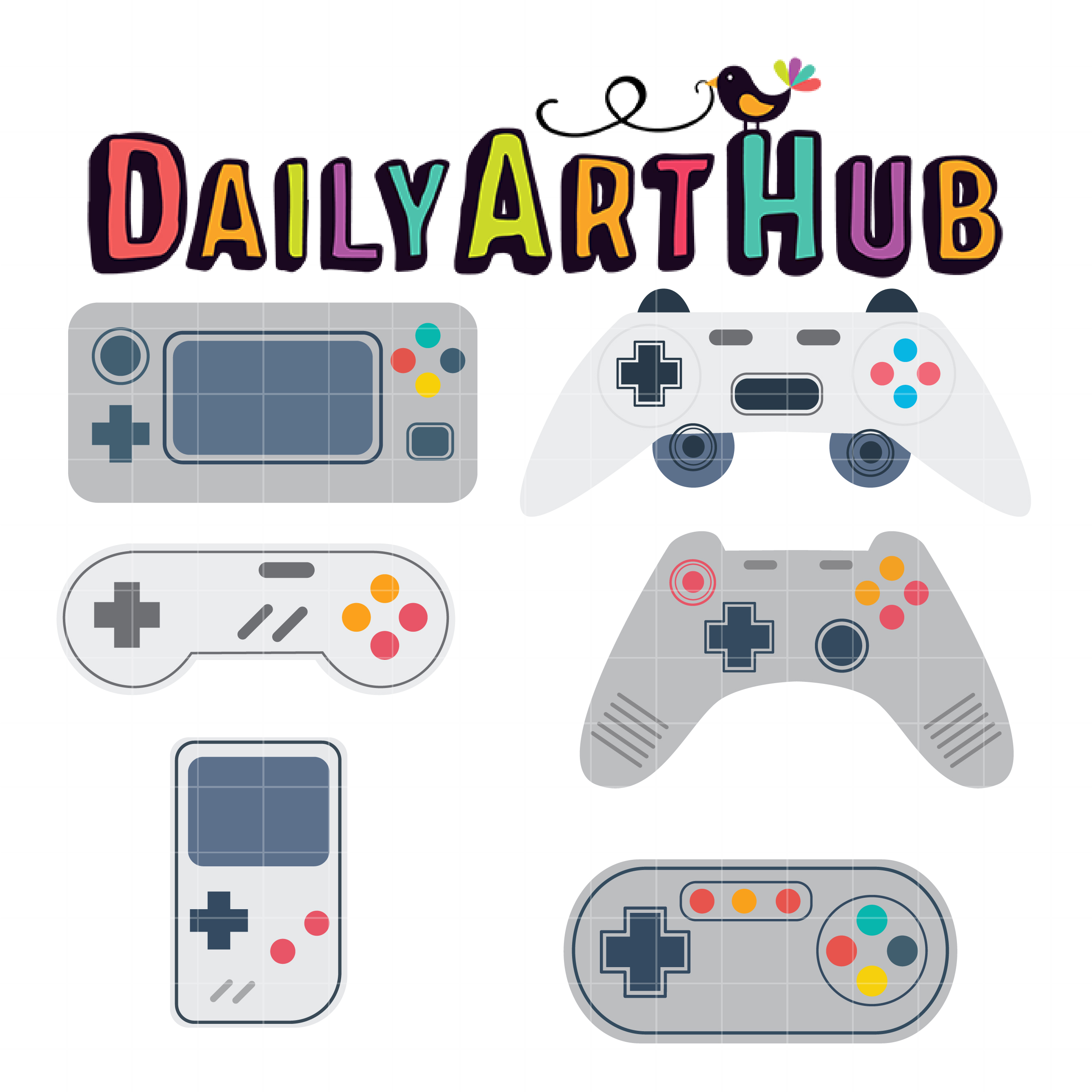 Game Controller Clip Art Set Daily Art Hub Free Clip Art Everyday