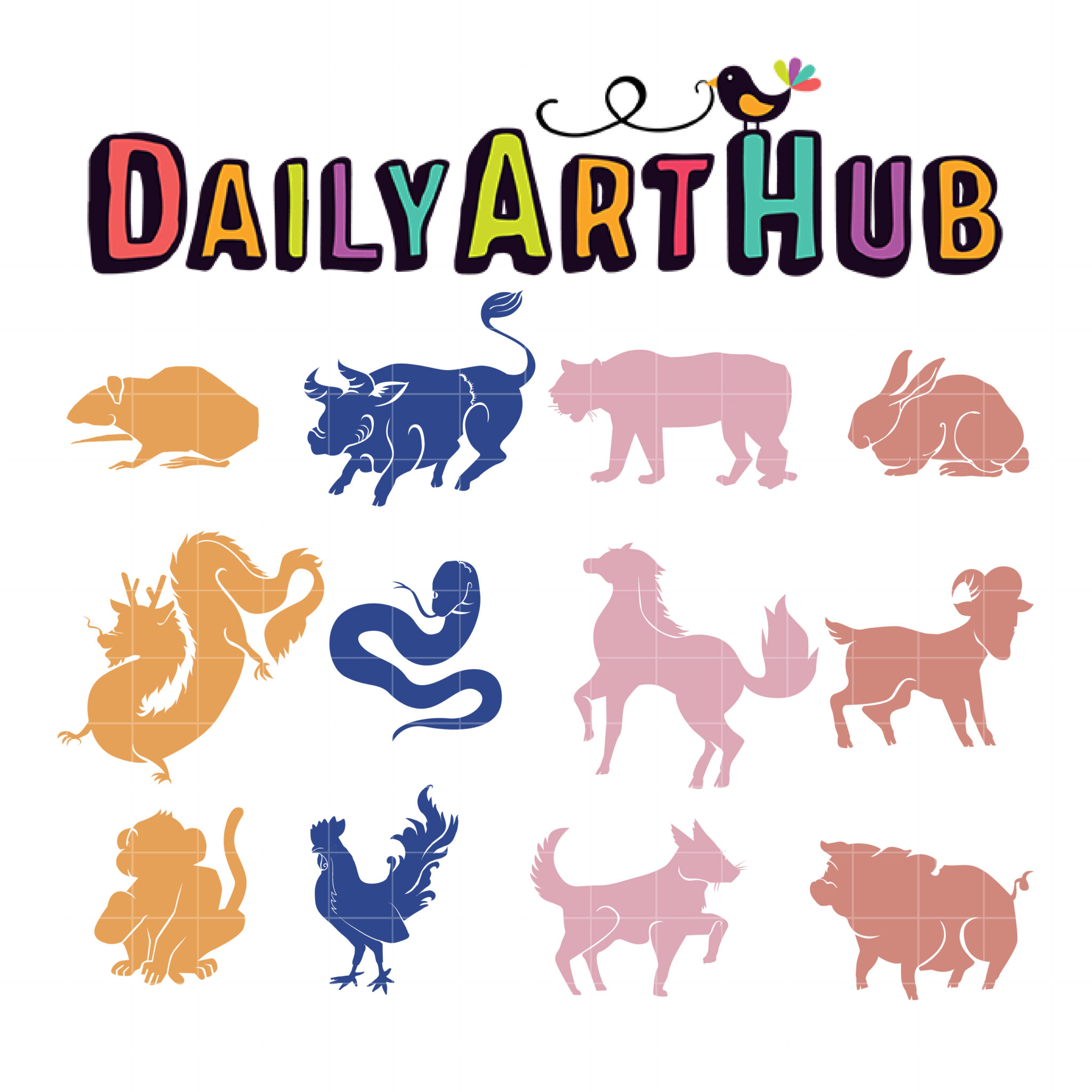 Chinese New Year Animals Clip Art Set – Daily Art Hub // Graphics,  Alphabets & SVG
