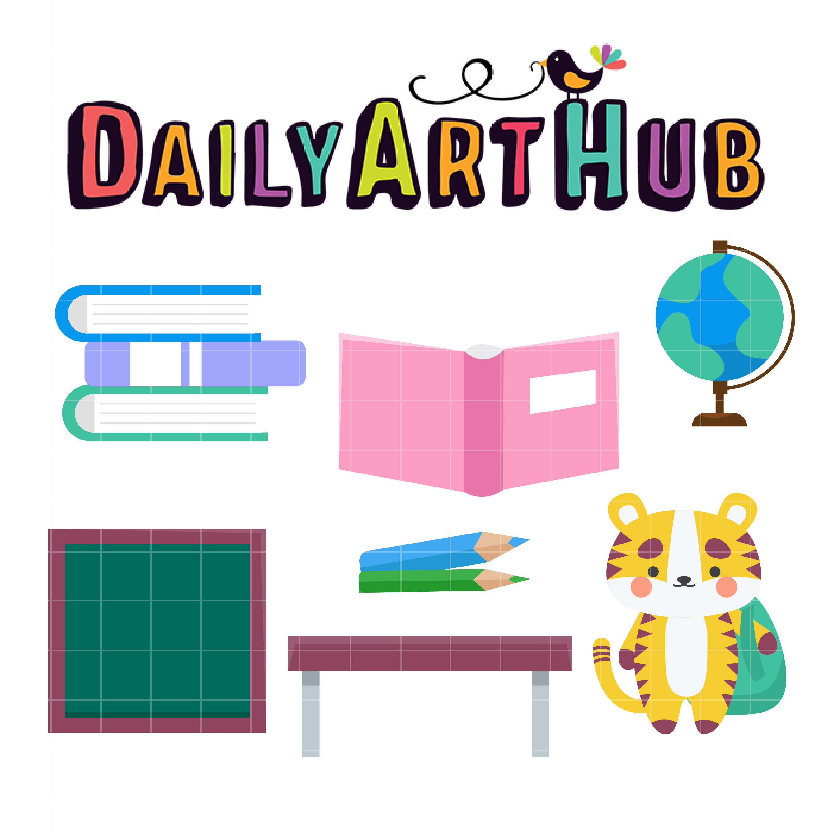 Back To School Elements Clip Art Set Daily Art Hub Free Clip Art