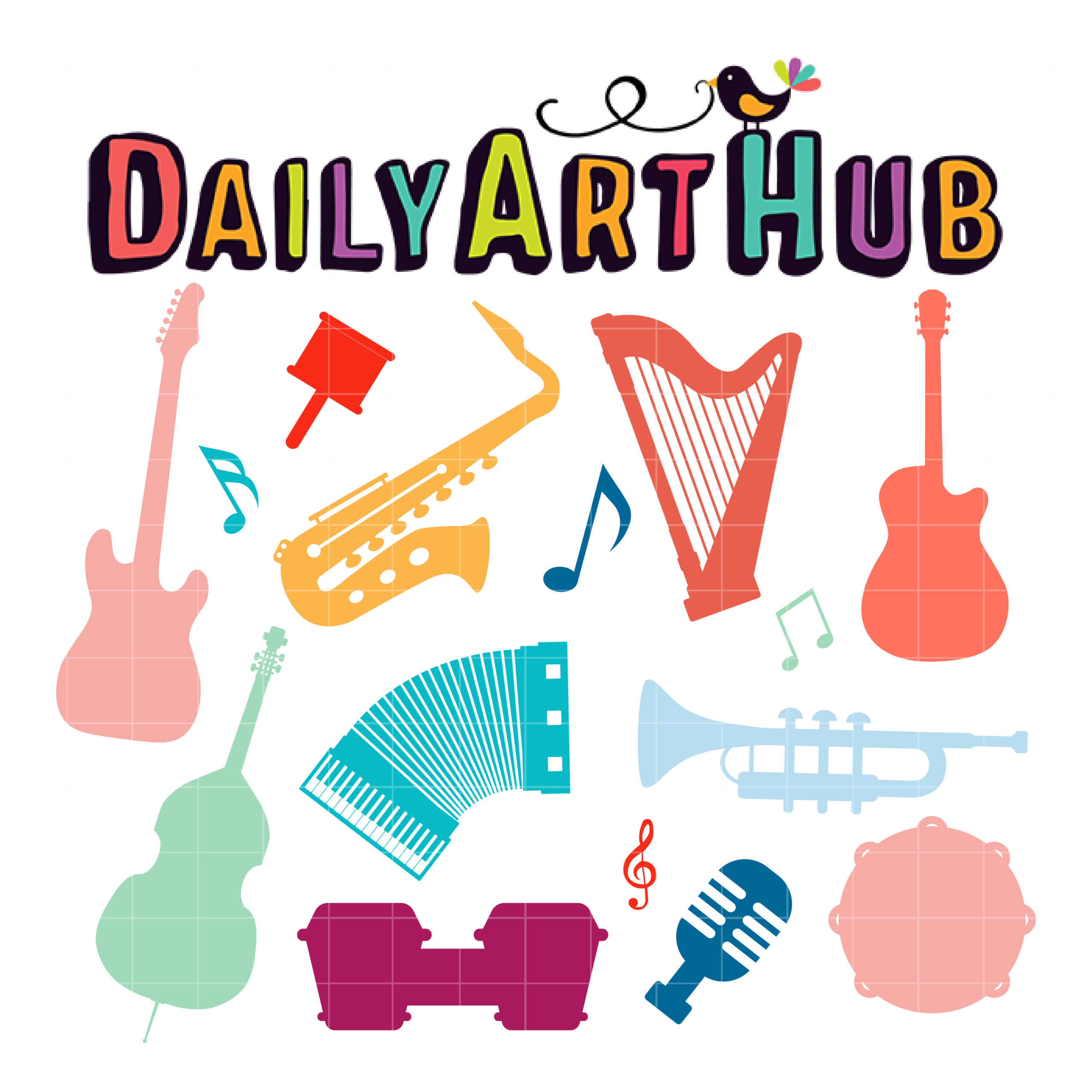 Musical Instrument Clip Art Set – Daily Art Hub // Graphics, Alphabets & SVG