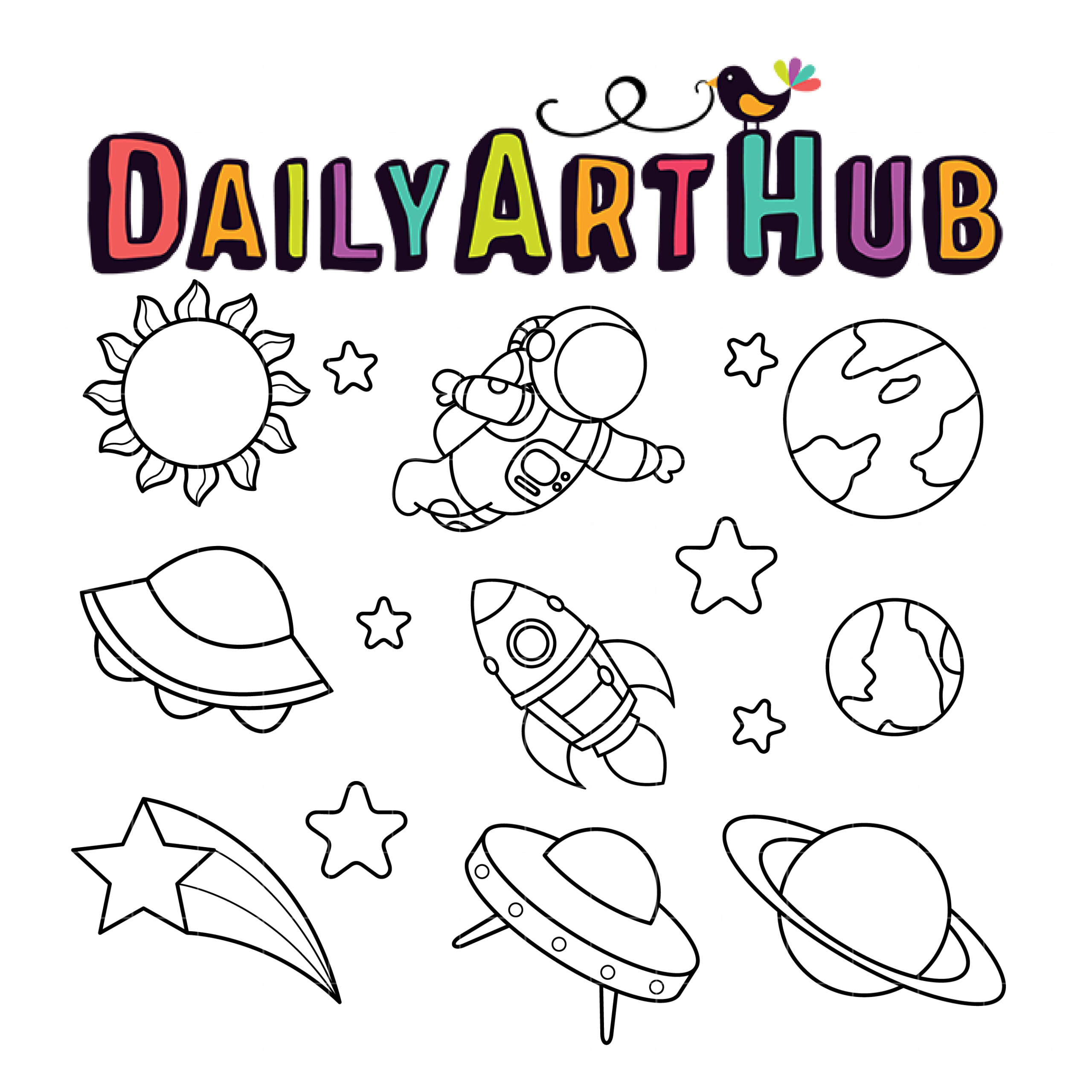 Edits Outerspace Galaxy Space Astronaut Drawing Sketch - Space Aesthetic  Drawings, HD Png Download - kindpng