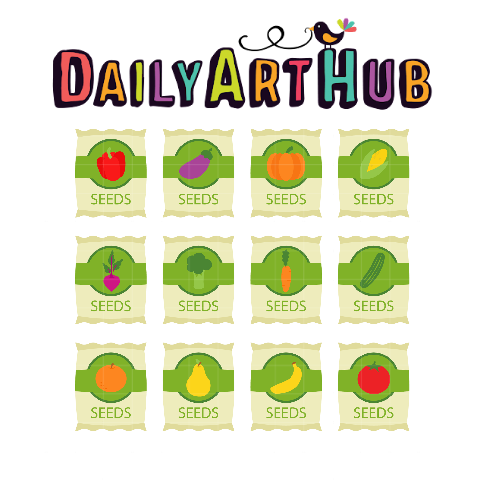 Seed Packets Clip Art Set – Daily Art Hub // Graphics, Alphabets & SVG