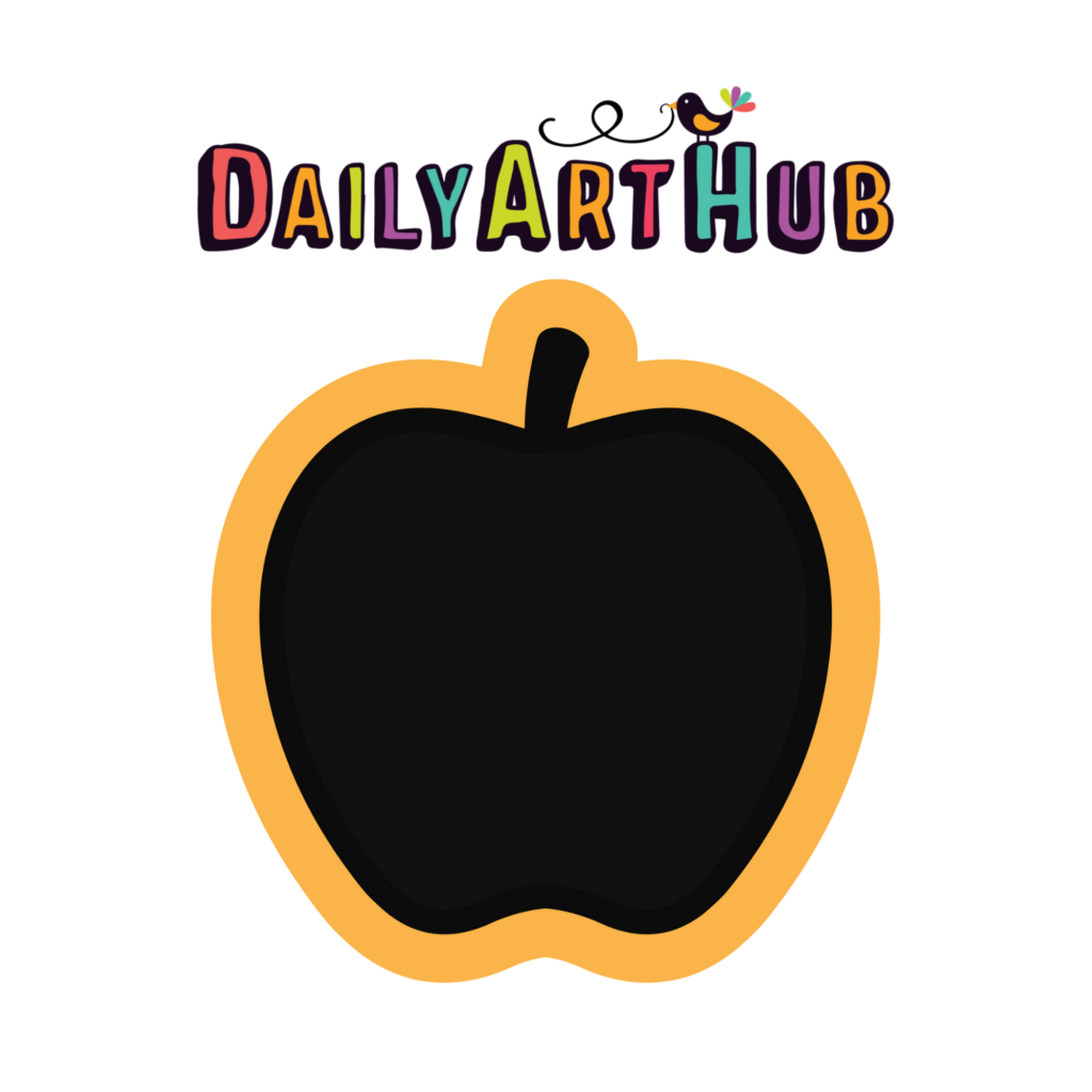 Chalkboard Apple Clip Art Set Daily Art Hub // Graphics, Alphabets & SVG