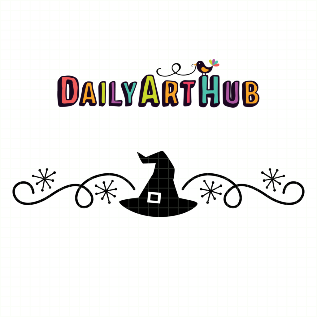 Witch Hat Divider Cupcake Clip Art – Daily Art Hub // Graphics