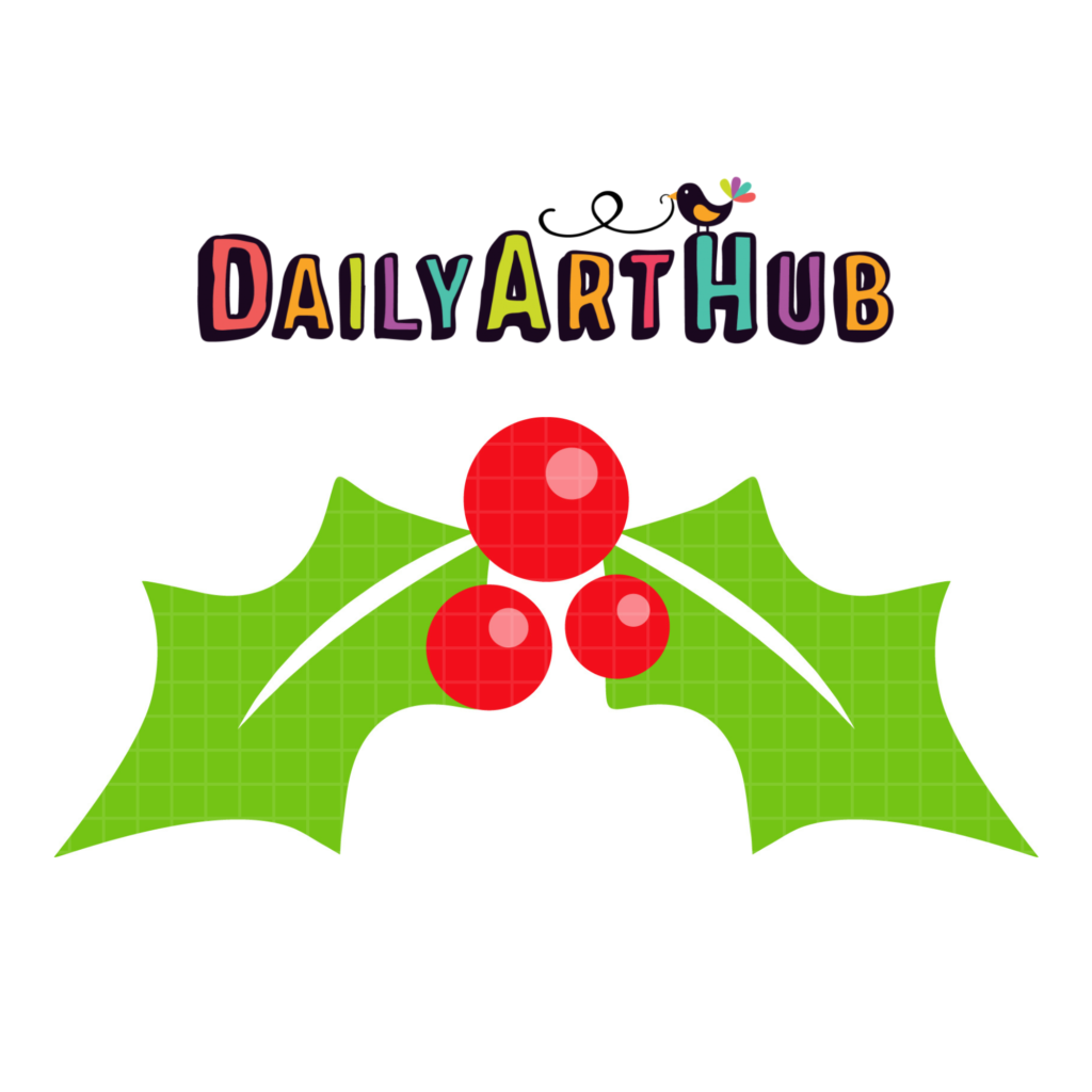 Simple holly leaves clip art daily art hub graphics alphabets svg