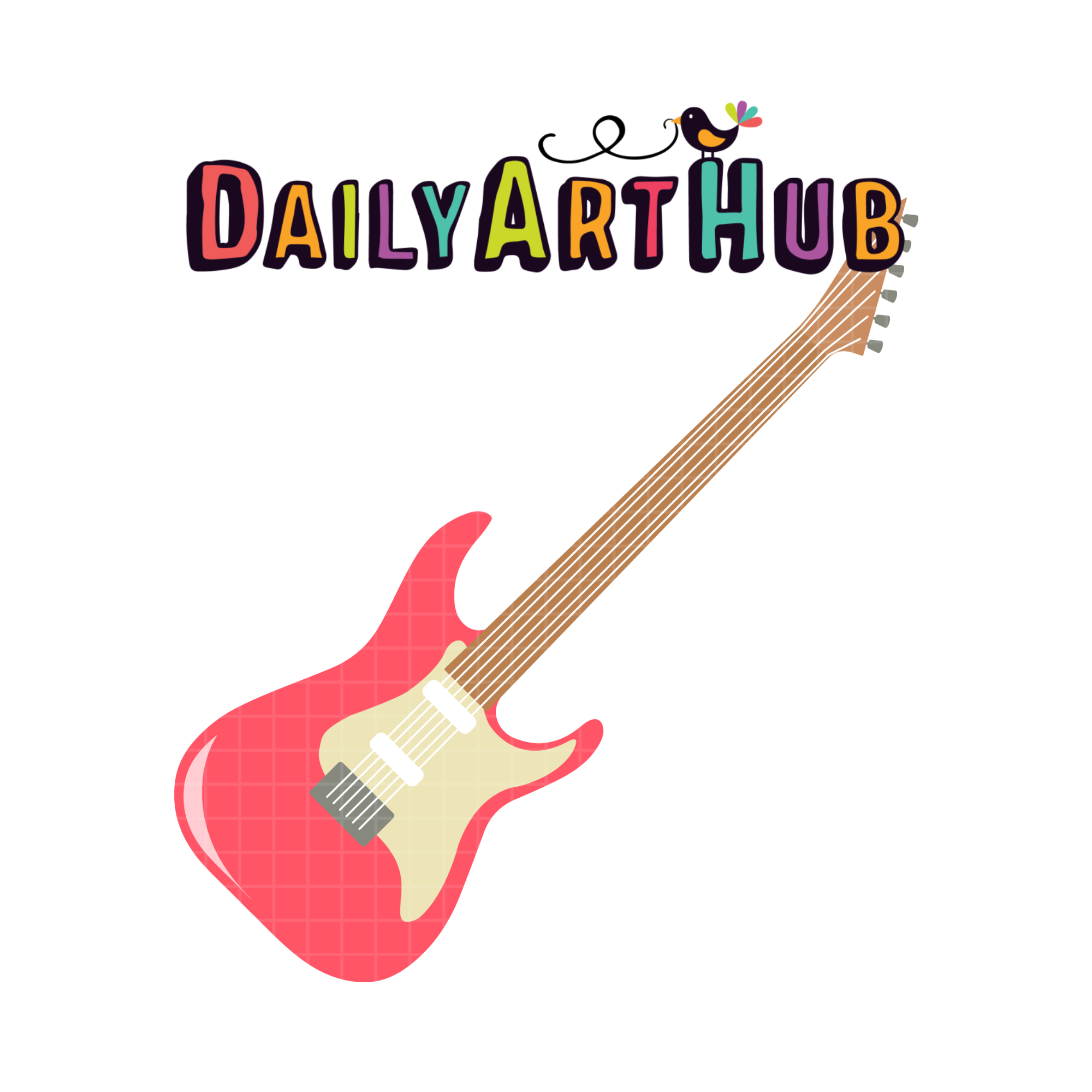 Red Electric Guitar Clip Art