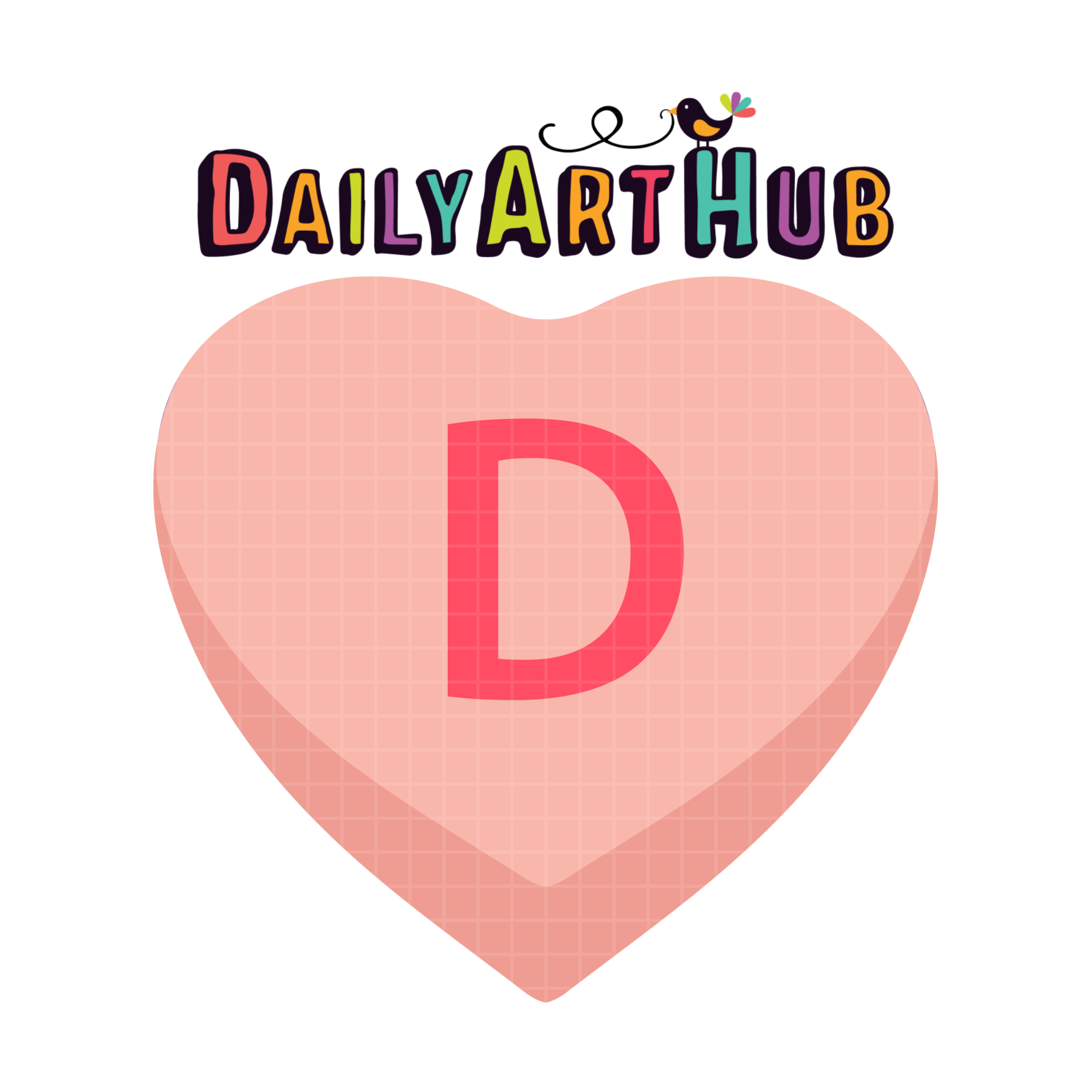Letter D Heart Clip Art