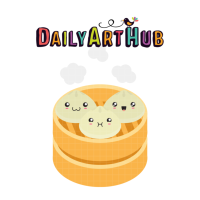 Steamed Buns Cross Clip Art