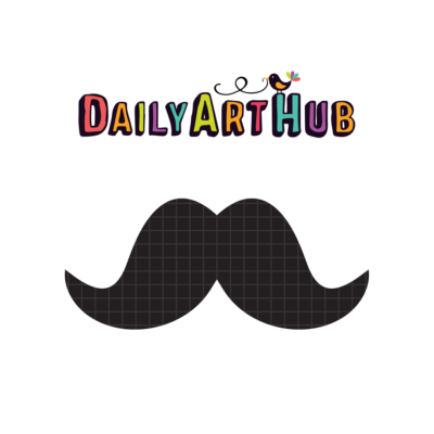Fluffy Mustache Clip Art