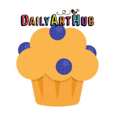 Blueberry Muffin Clip Art