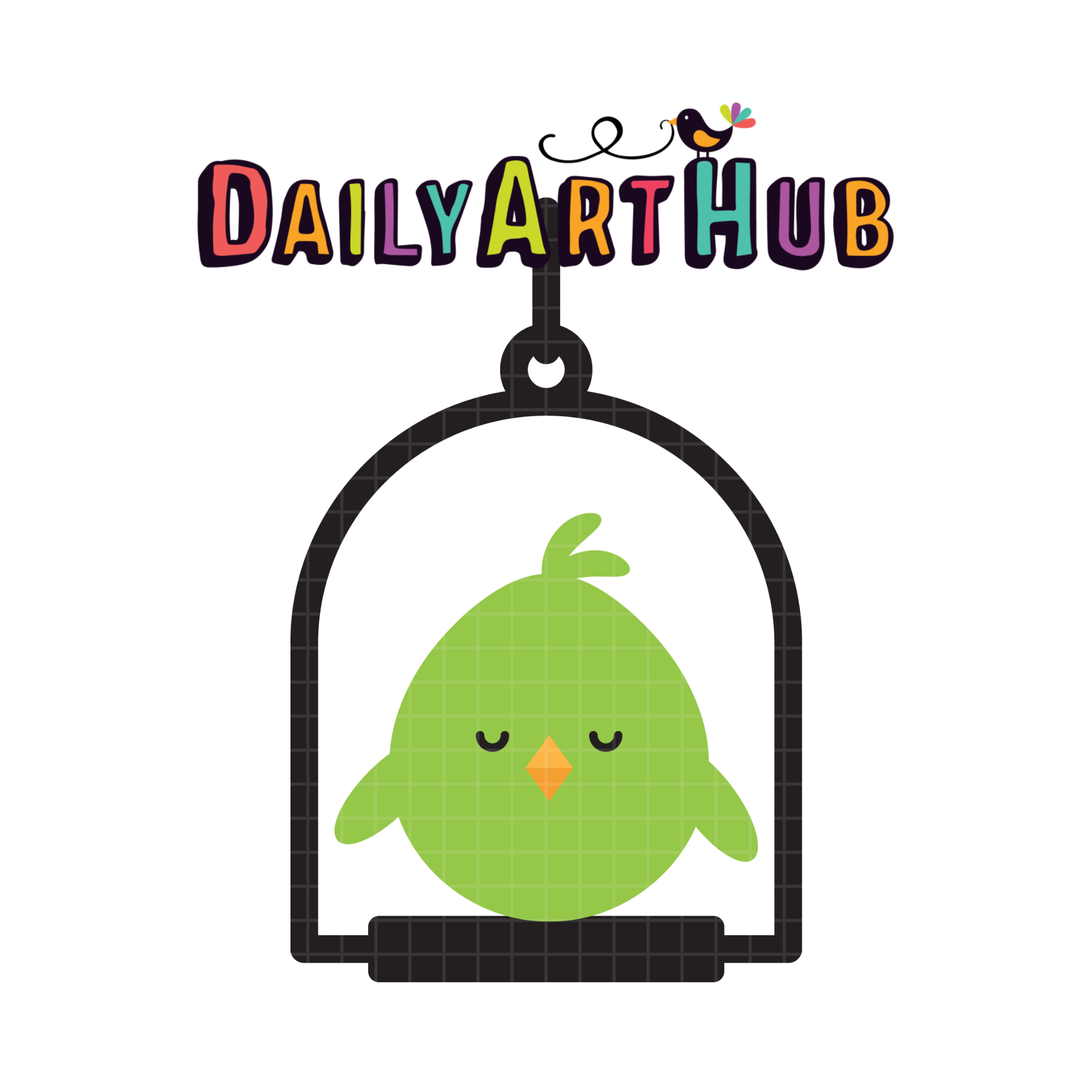 Swing Green Bird Clip Art