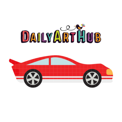 Red Race Car Clip Art
