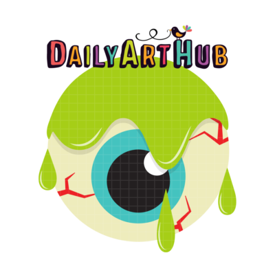 Eyeball Slime Clip Art