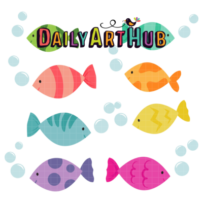Something Fishy Clip Art Set