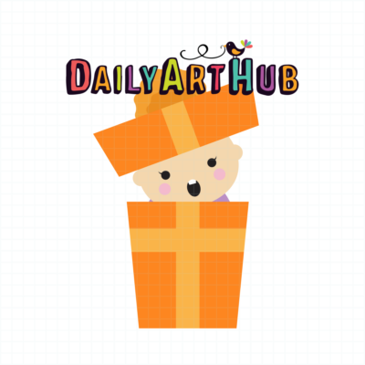 Baby Girl Gift Clip Art