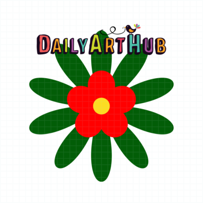 Christmas Flower Clip Art