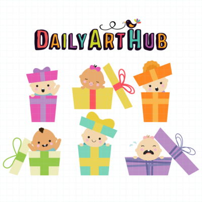 Precious Gifts Clip Art Set