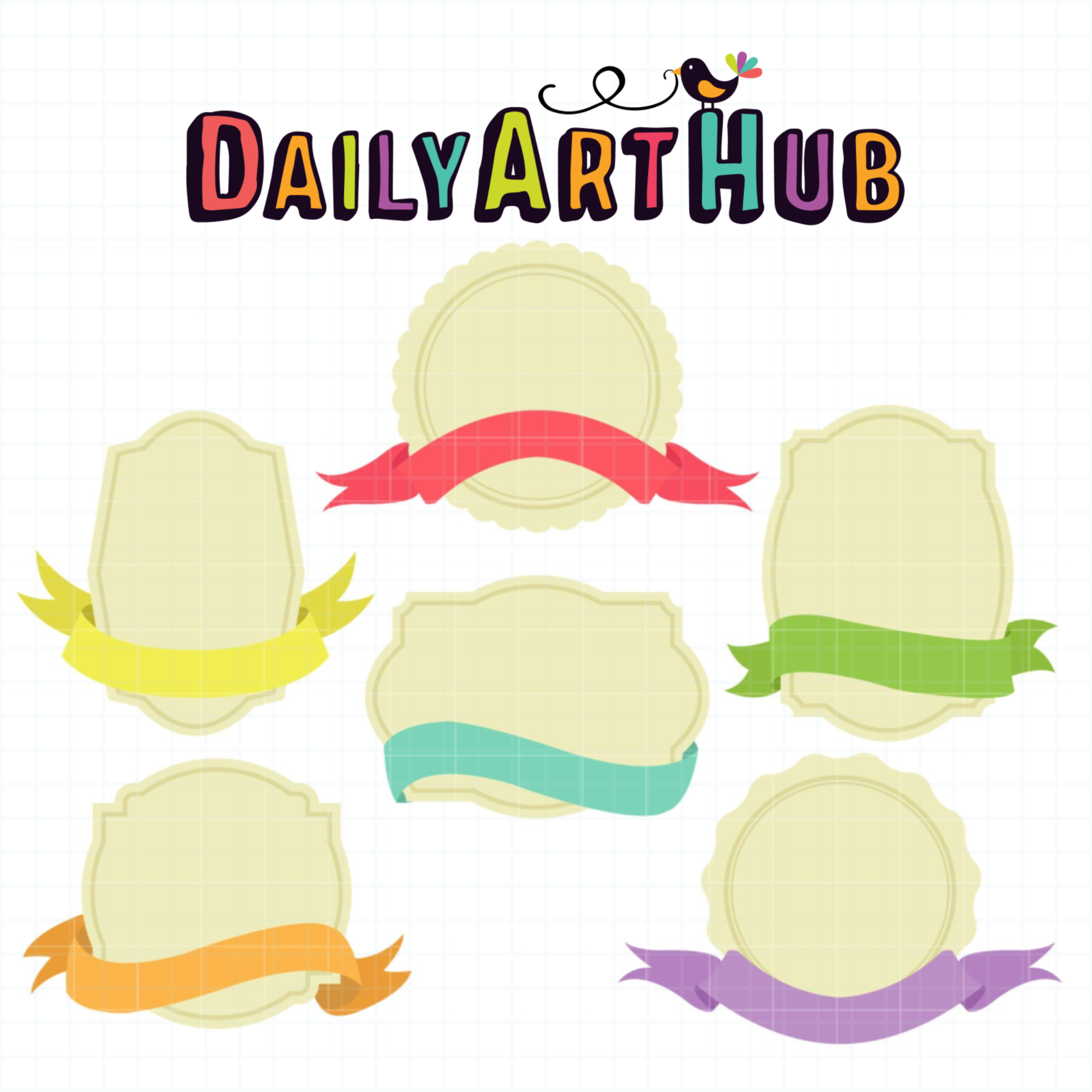 Label Design Clip Art Set