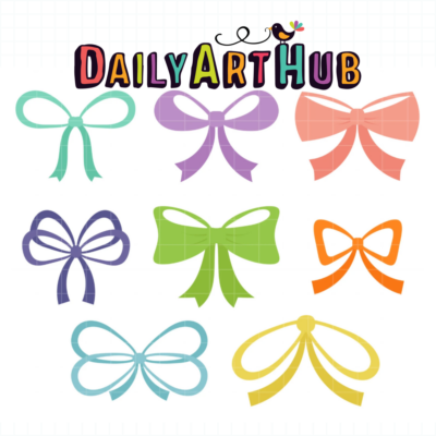Pretty Bows Clip Art Set