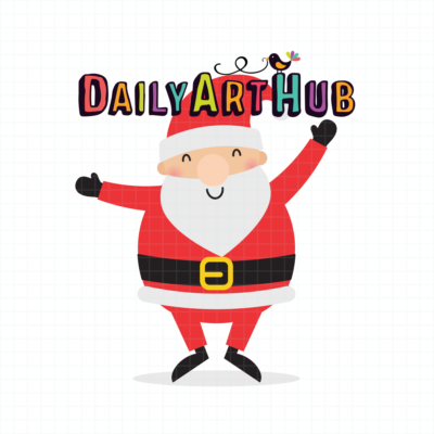 Santa Dance Clip Art