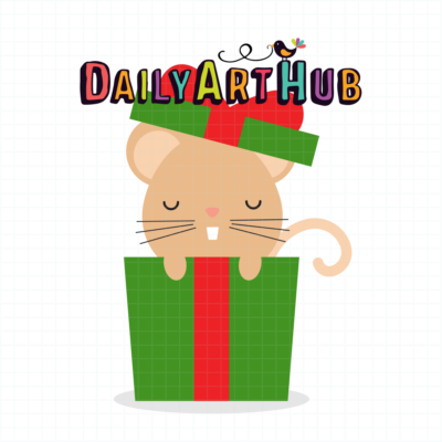 Mouse Gift Clip Art