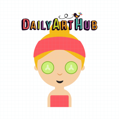 Facial Car Girl Cucumber Clip Art