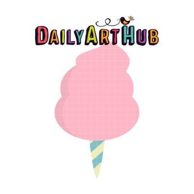 FREE Pink Cotton Candy Clip Art
